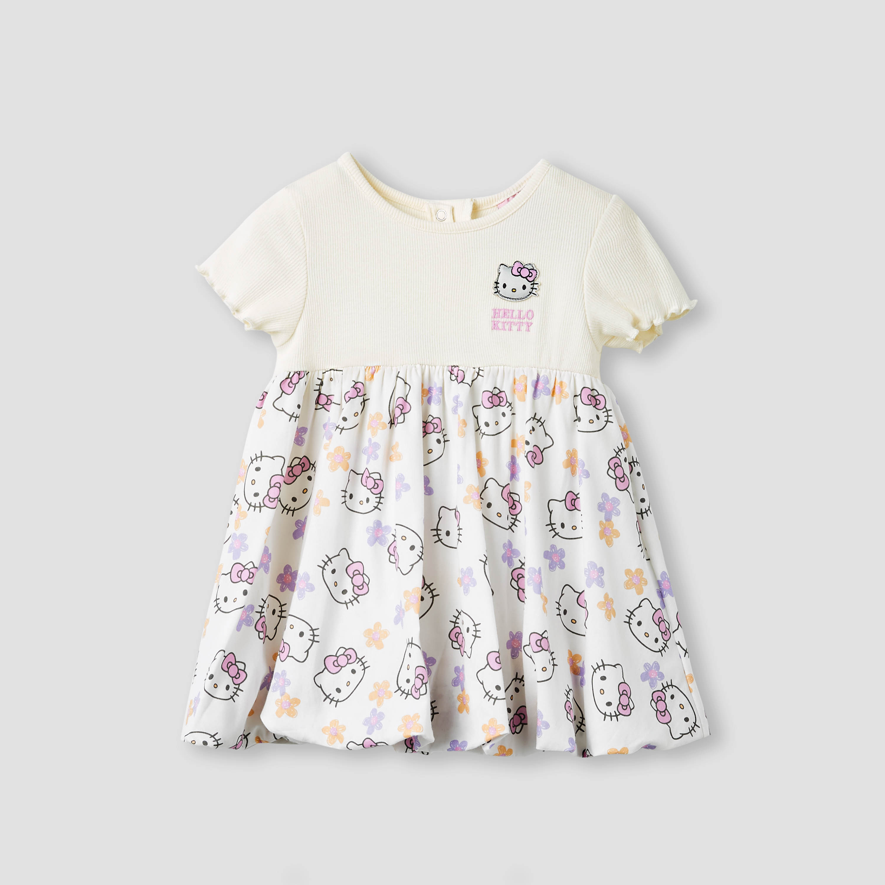 فستان بطبعات هالو كيتي مع شريطة رأس من سانريو-baby-girls-clothing-dressesandjumpsuits-image-2