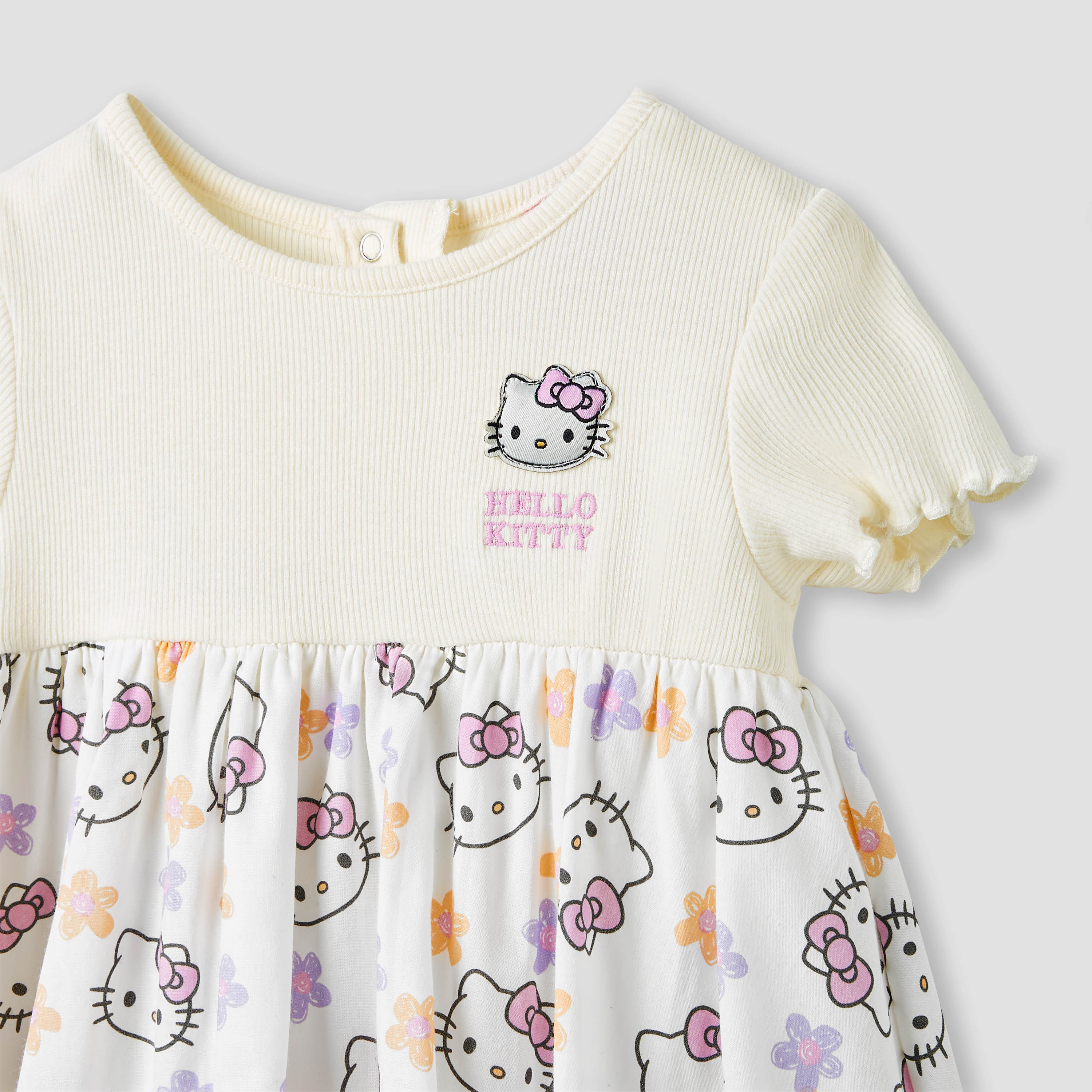 فستان بطبعات هالو كيتي مع شريطة رأس من سانريو-baby-girls-clothing-dressesandjumpsuits-image-3