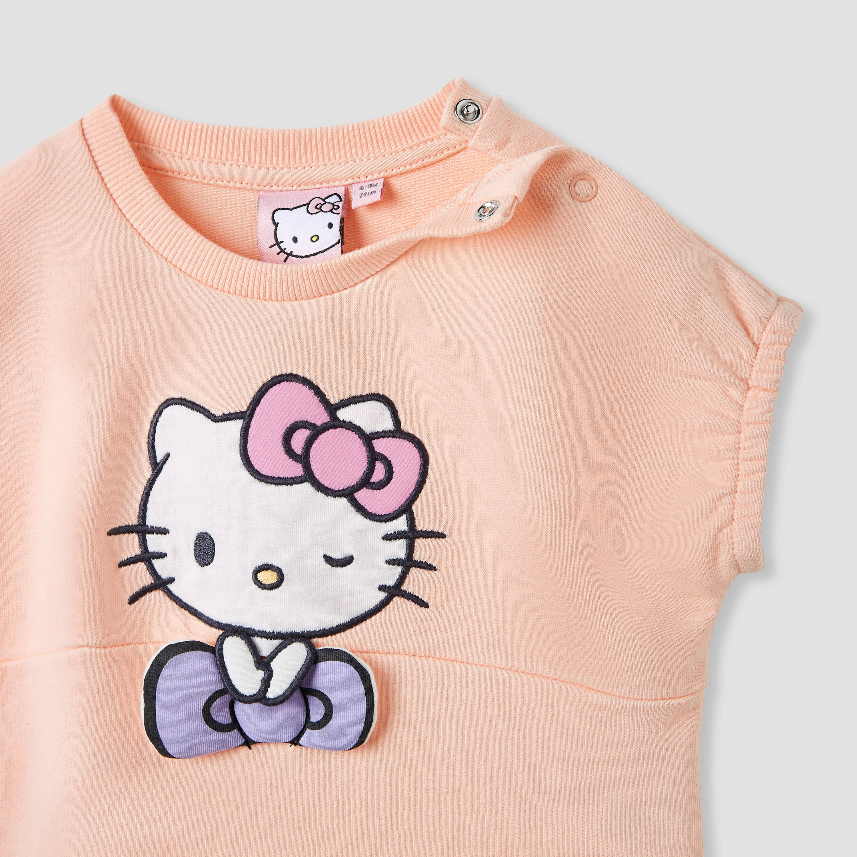 Sanrio Hello Kitty Print T-shirt and Shorts Set-baby-girls-clothing-setsandcoords-image-4