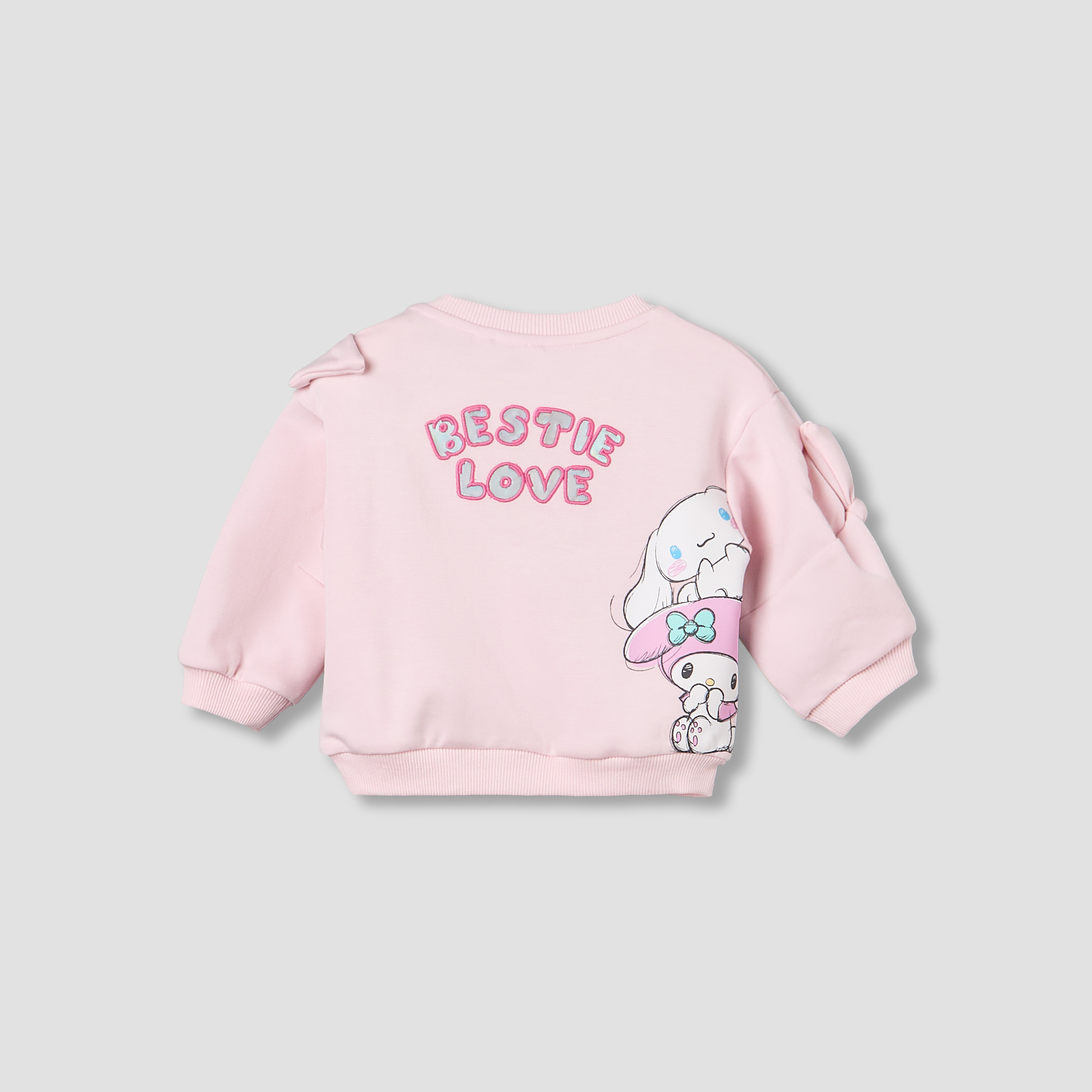 Sanrio Crew Neck Long Sleeves Sweatshirt and Joggers Set with Hello Kitty and Friends Print-baby-girls-clothing-setsandcoords-image-5