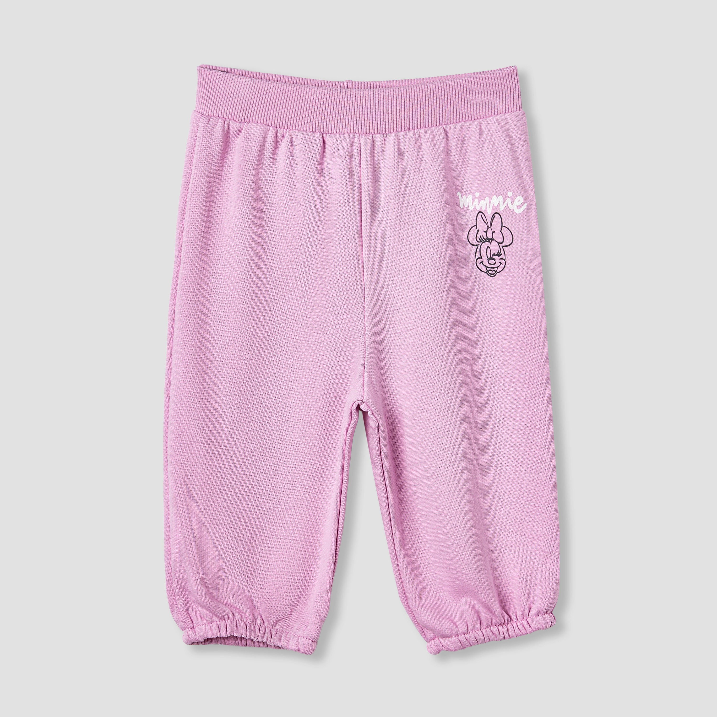 Disney Minnie Mouse Print Joggers - Set of 2-baby-girls-clothing-bottoms-joggersandtrackpants-image-3