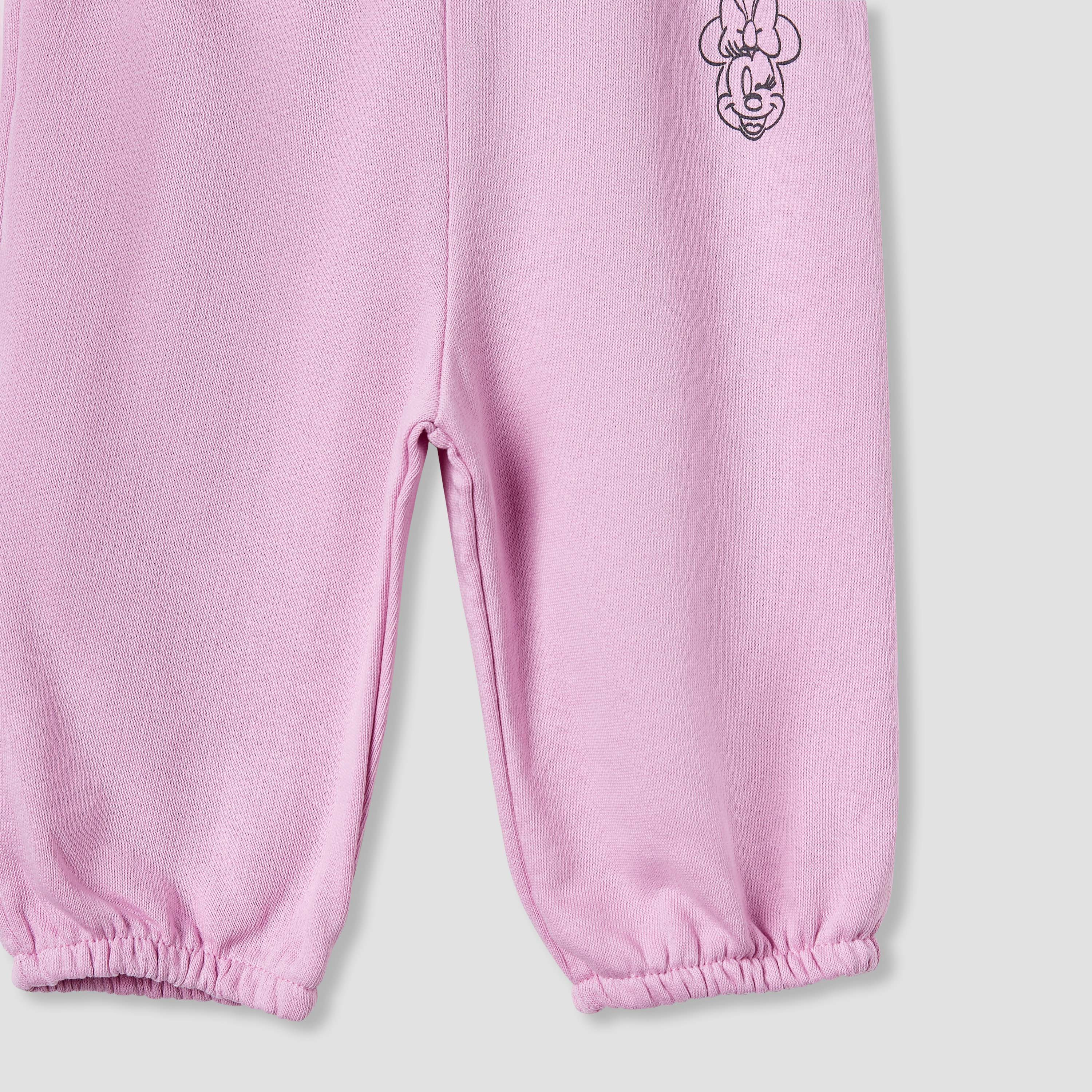Disney Minnie Mouse Print Joggers - Set of 2-baby-girls-clothing-bottoms-joggersandtrackpants-image-4