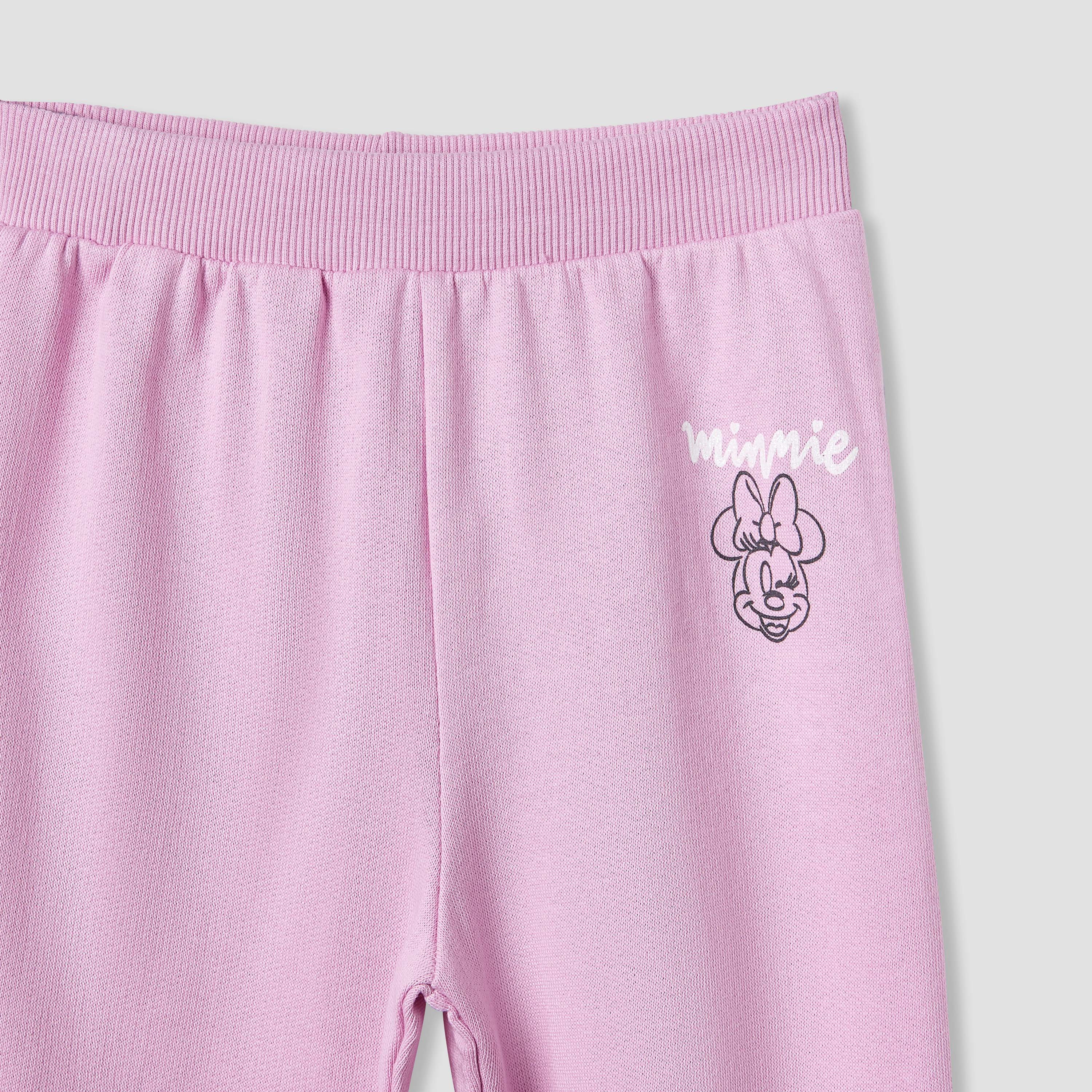 Disney Minnie Mouse Print Joggers - Set of 2-baby-girls-clothing-bottoms-joggersandtrackpants-image-5