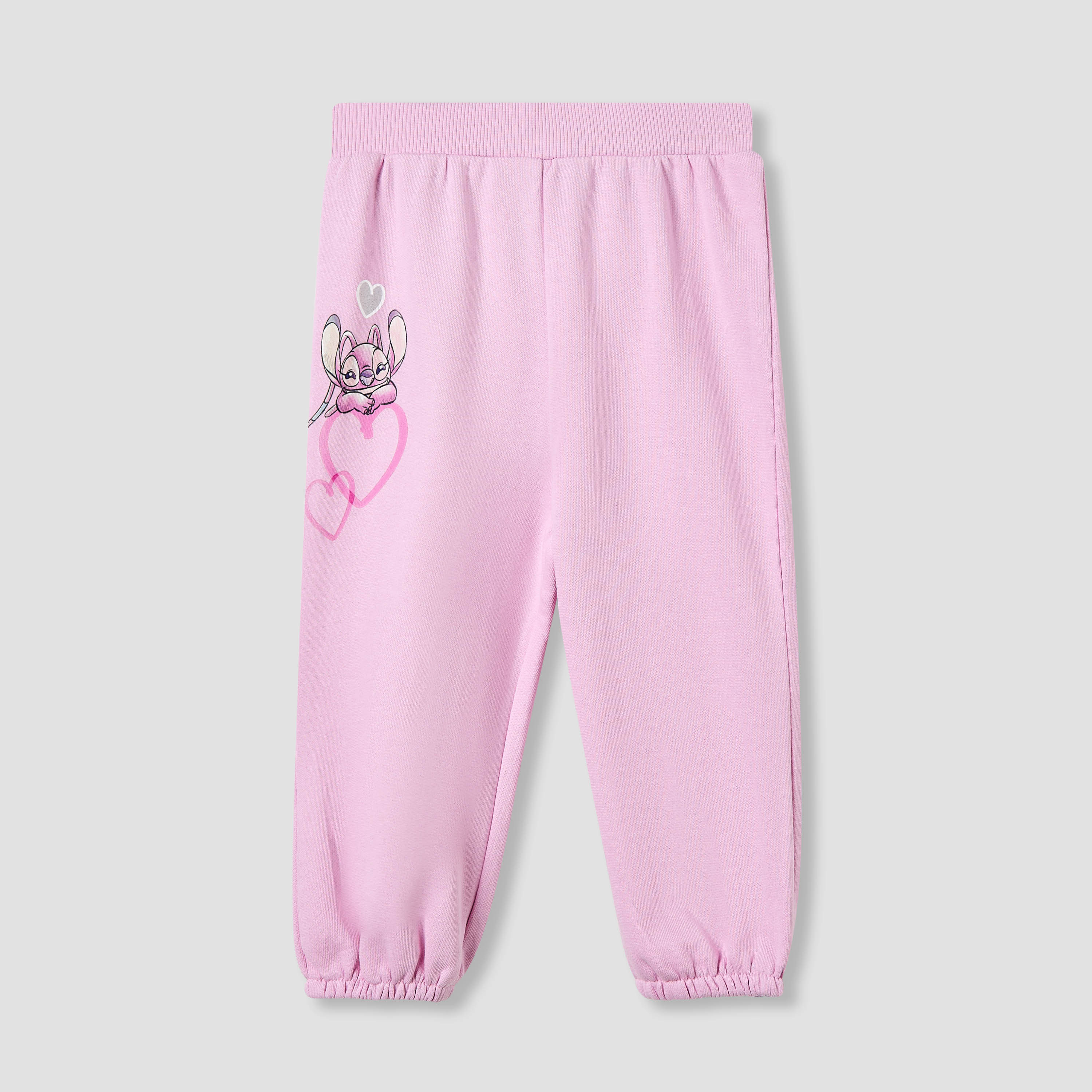 Disney Girls Joggers with Stitch Print - Cotton - Elastic Waist - Set of 2-baby-girls-clothing-bottoms-joggersandtrackpants-image-3