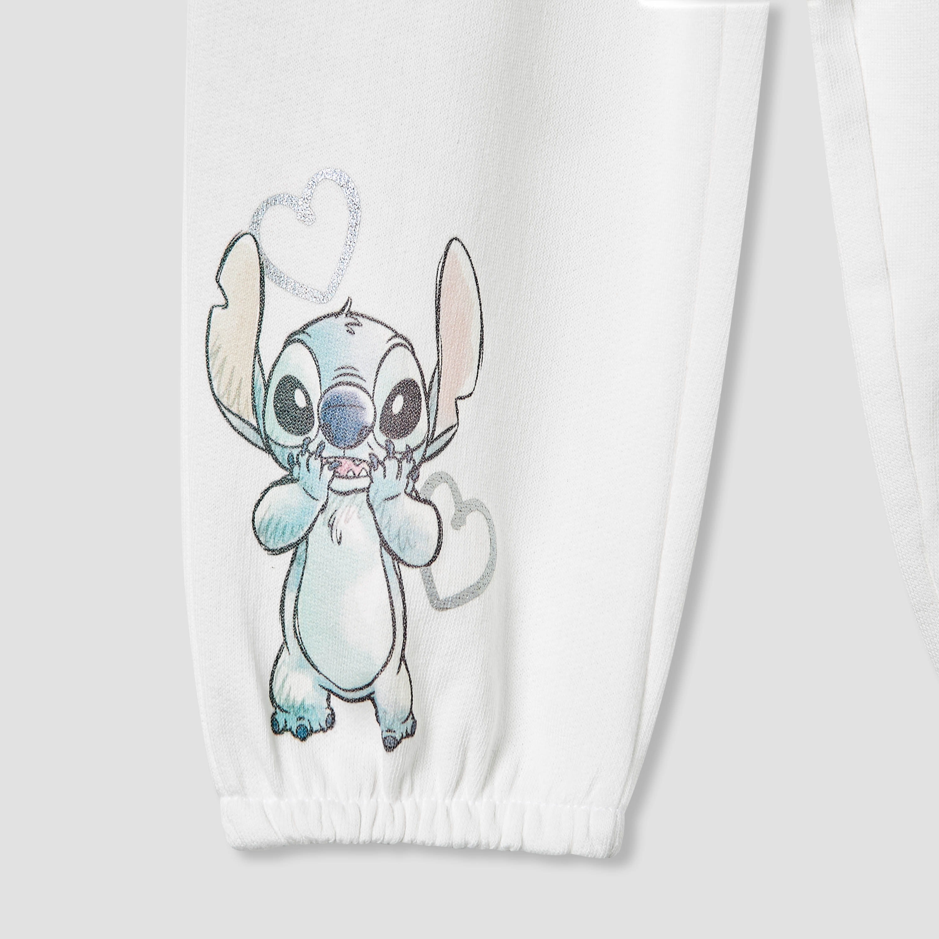 Disney Girls Joggers with Stitch Print - Cotton - Elastic Waist - Set of 2-baby-girls-clothing-bottoms-joggersandtrackpants-image-4