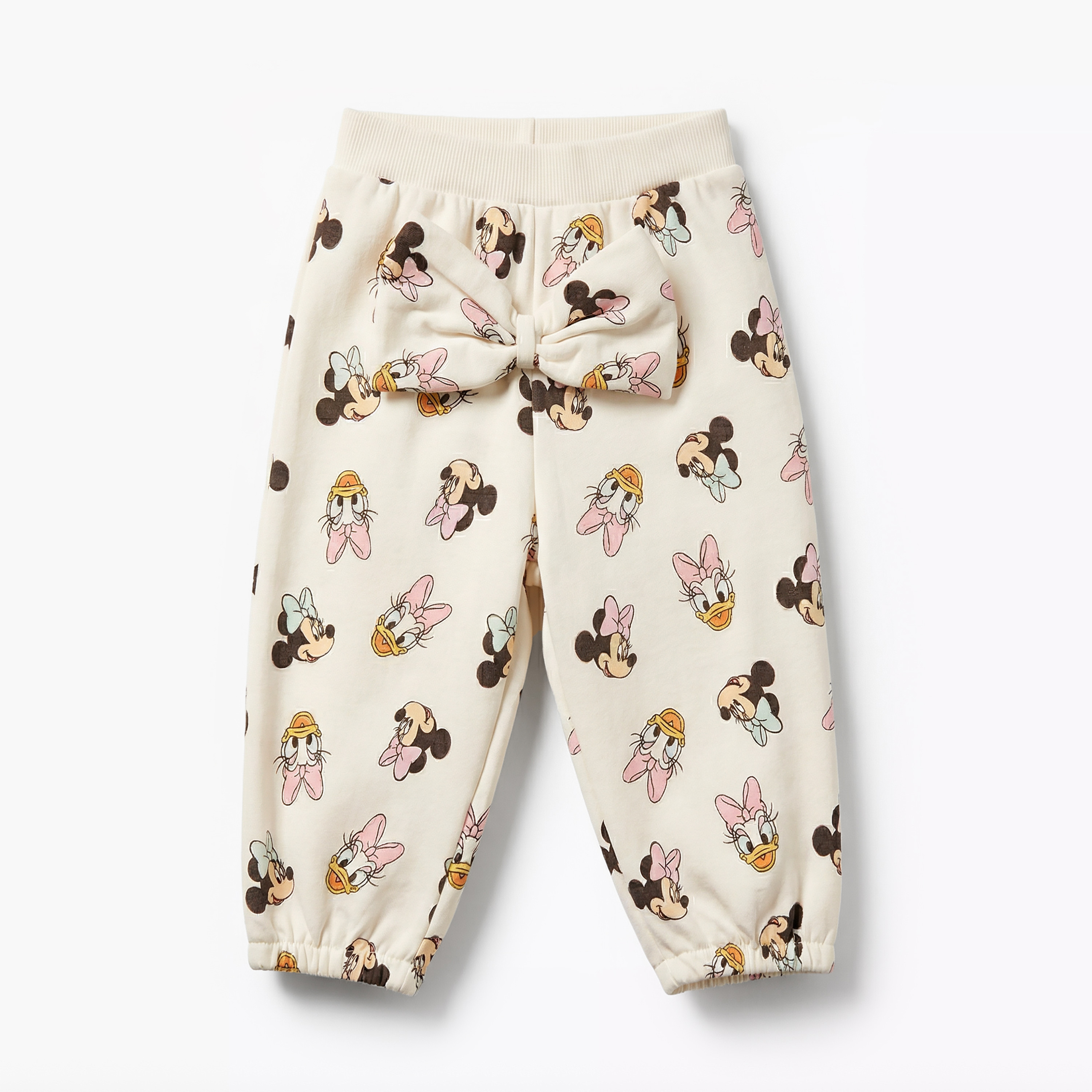 Disney Minnie Mouse and Daisy Duck Print Joggers with Elasticated Waistband-baby-girls-clothing-bottoms-joggersandtrackpants-image-1