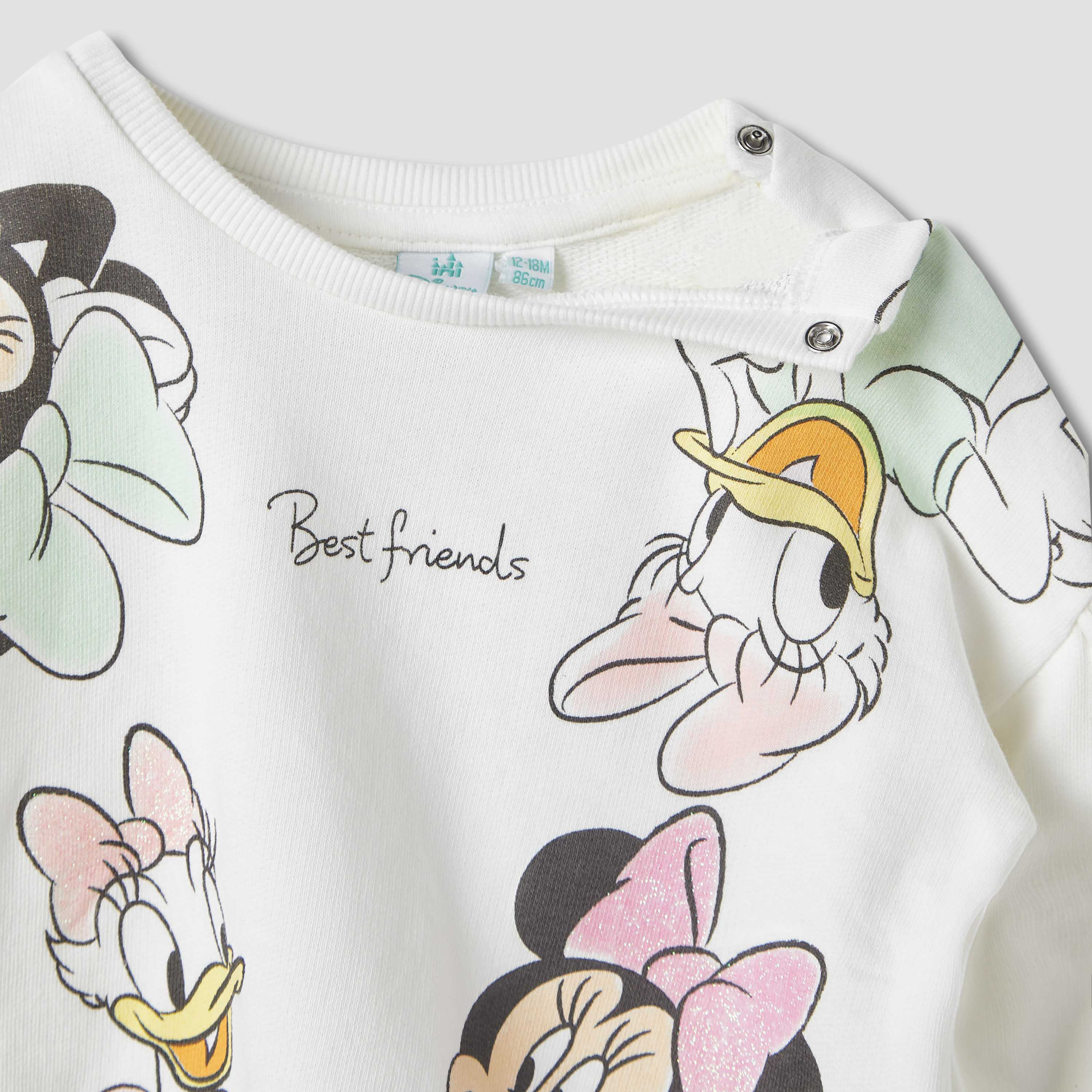 Disney Minnie Mouse and Daisy Duck Print Sweatshirt with Long Sleeves-baby-girls-clothing-winterwear-sweatshirts-image-3