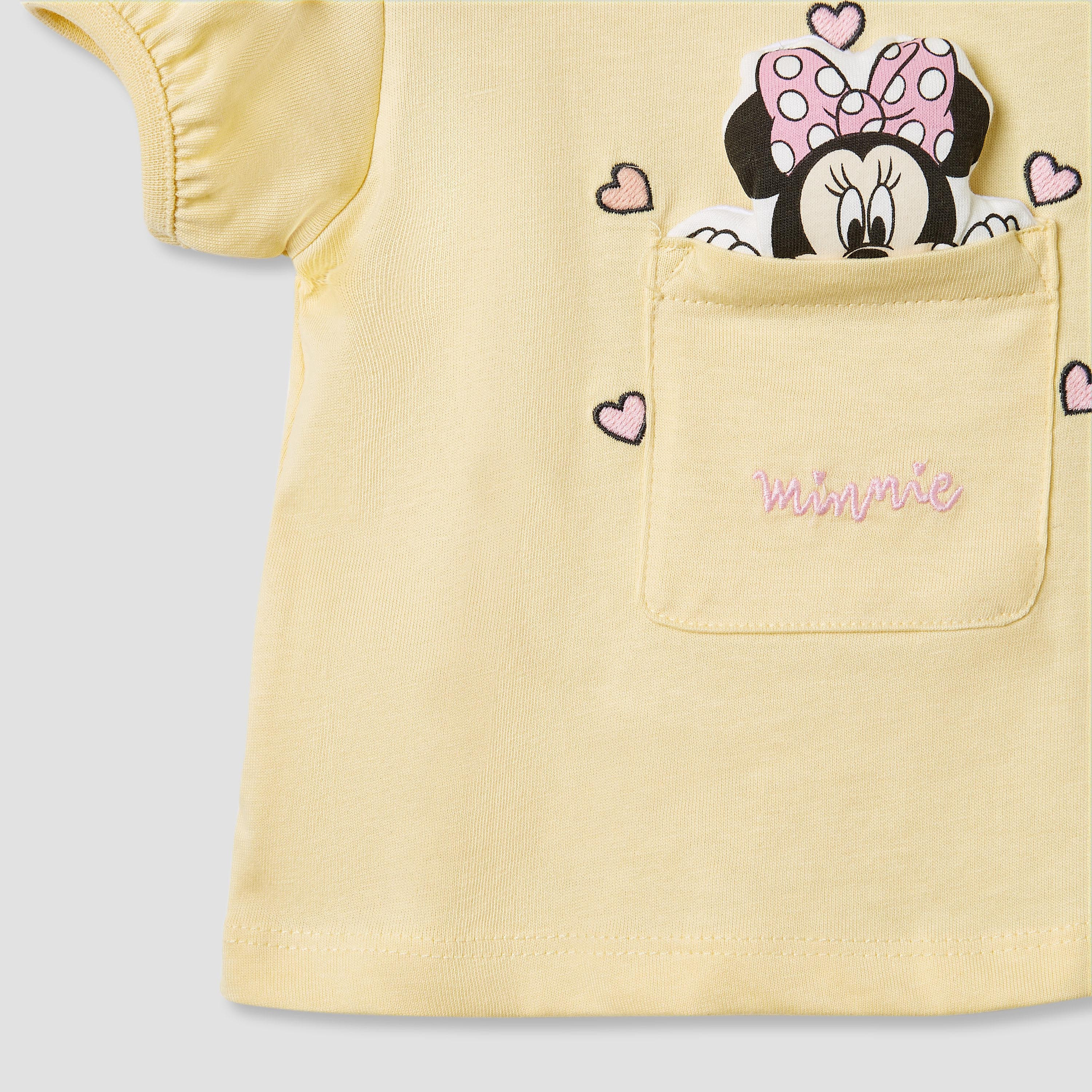 طقم تنورة وتيشيرت بزينة ميني ماوس من ديزني-baby-girls-clothing-setsandcoords-image-5