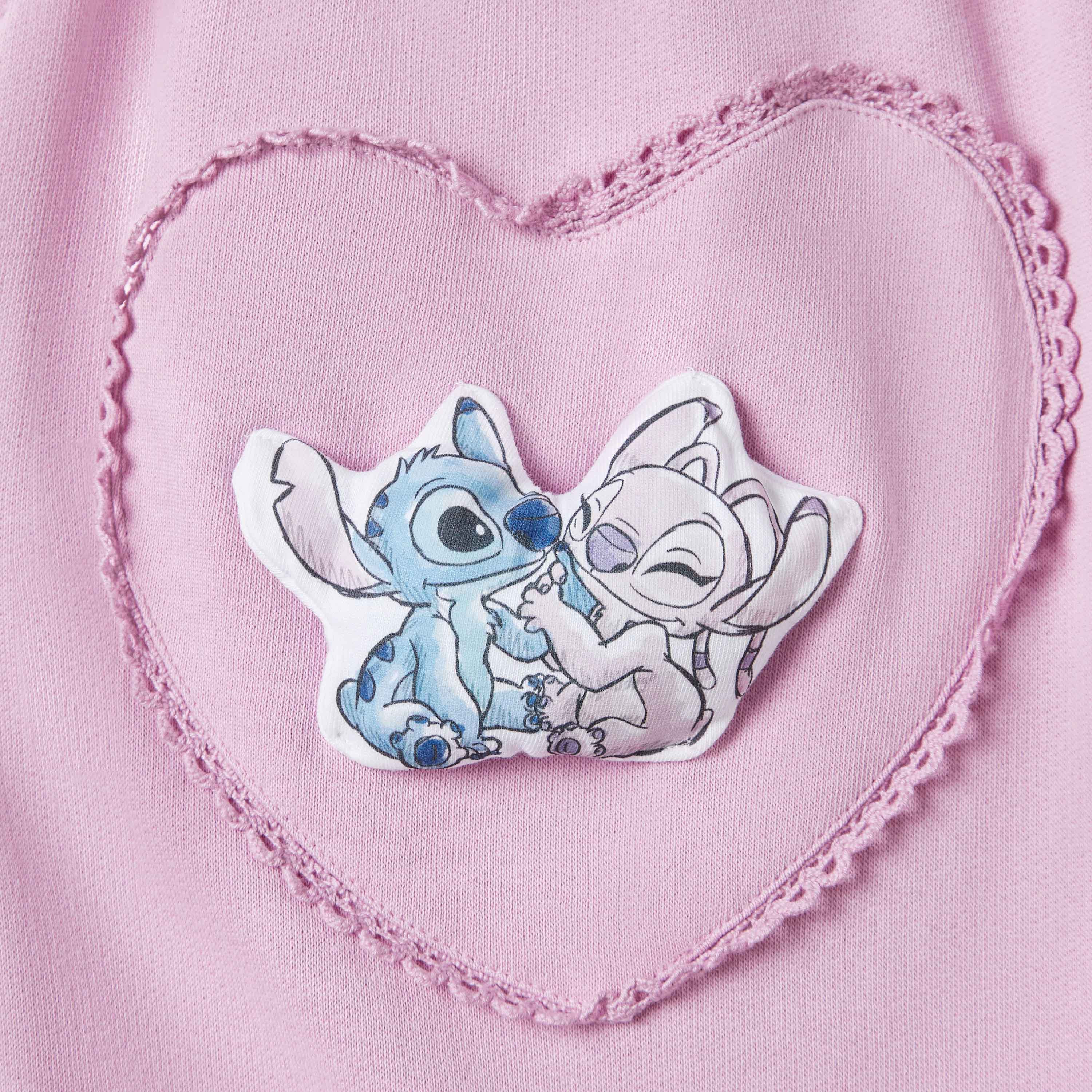 Disney Heart Print T-shirt and Dungarees Set-baby-girls-clothing-setsandcoords-image-6