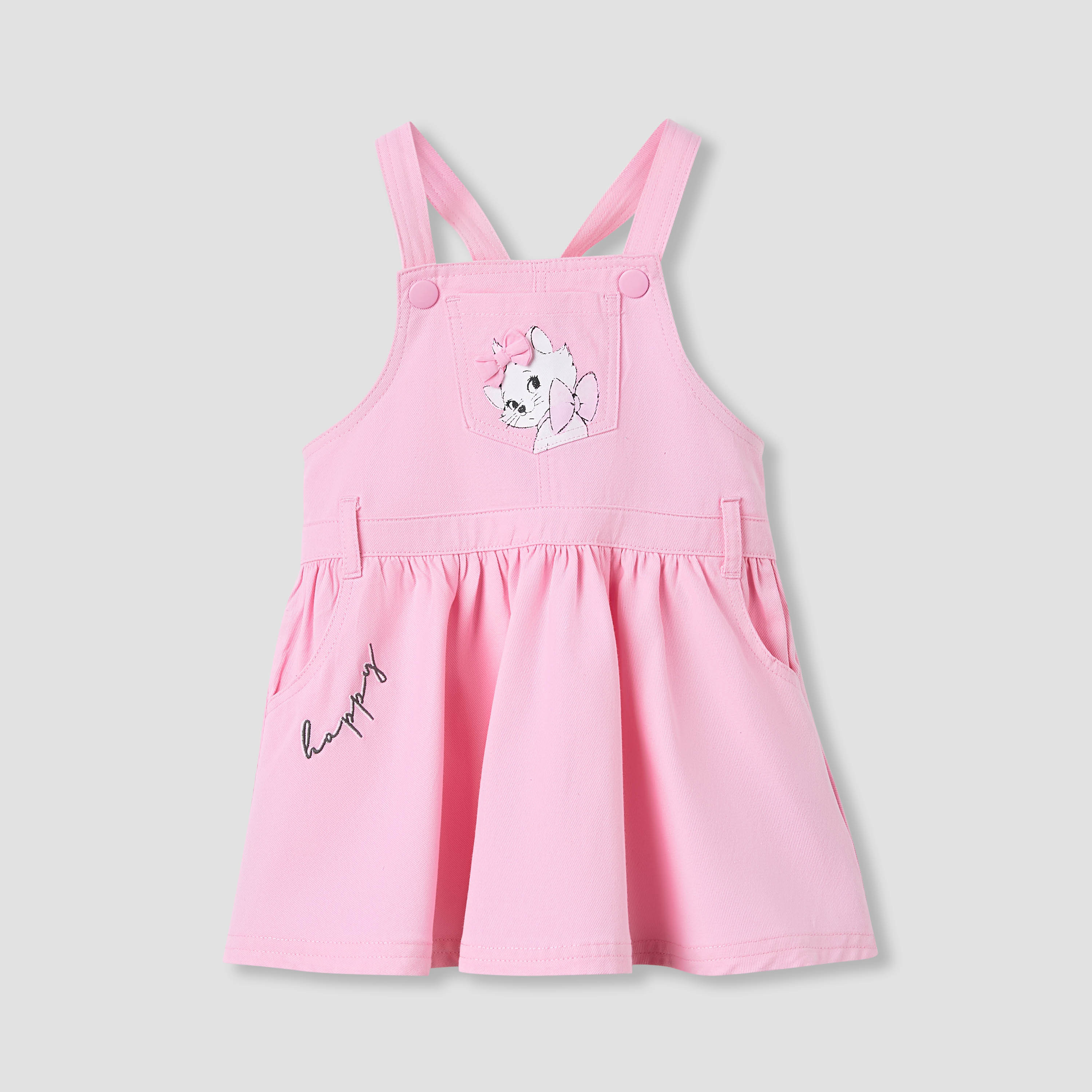Disney Marie Cat Pinafore Dress and Printed Top Set-baby-girls-clothing-setsandcoords-image-2