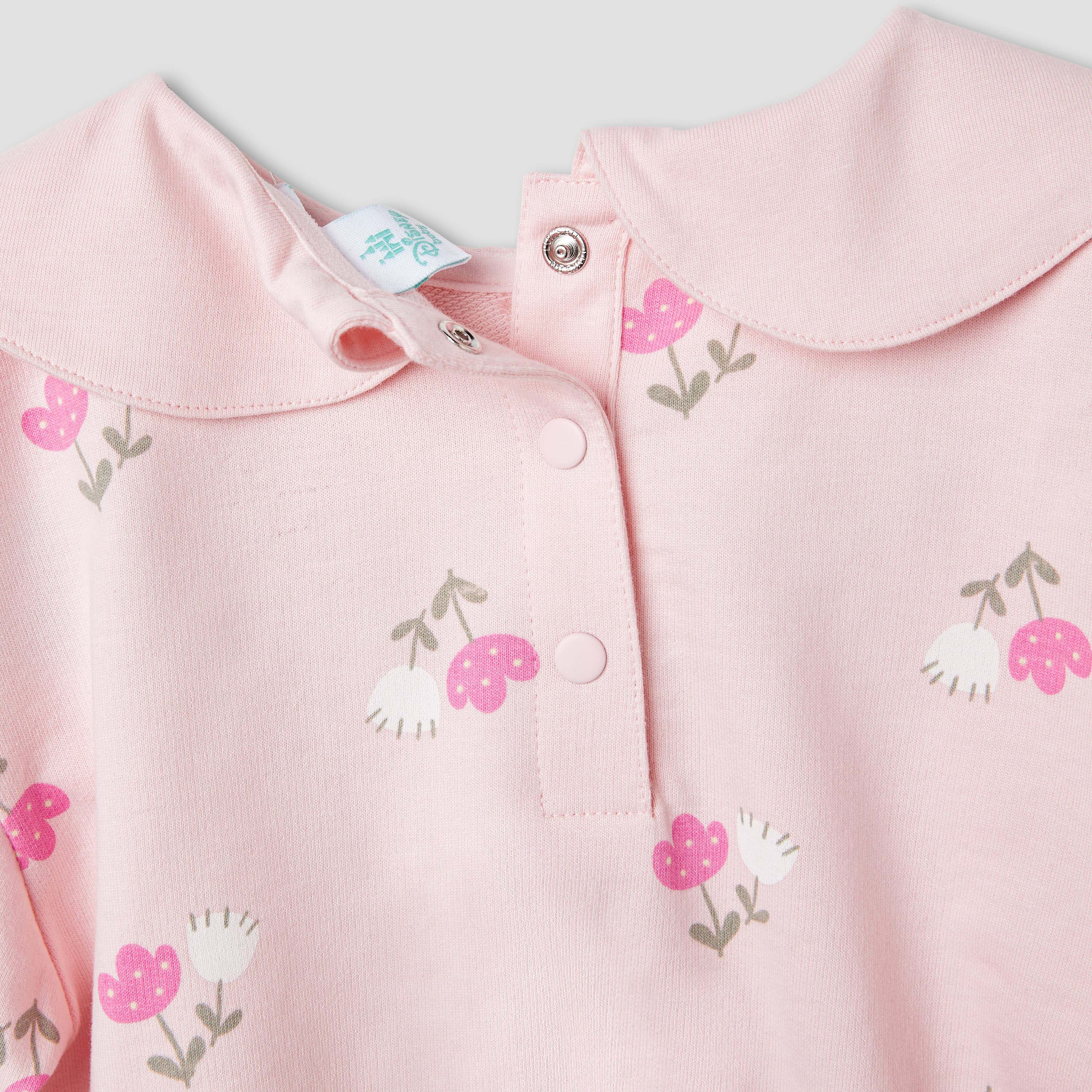 طقم بنطلون بحافة واسعة وبلوزة بزخارف ميني ماوس من ديزني-baby-girls-clothing-setsandcoords-image-6