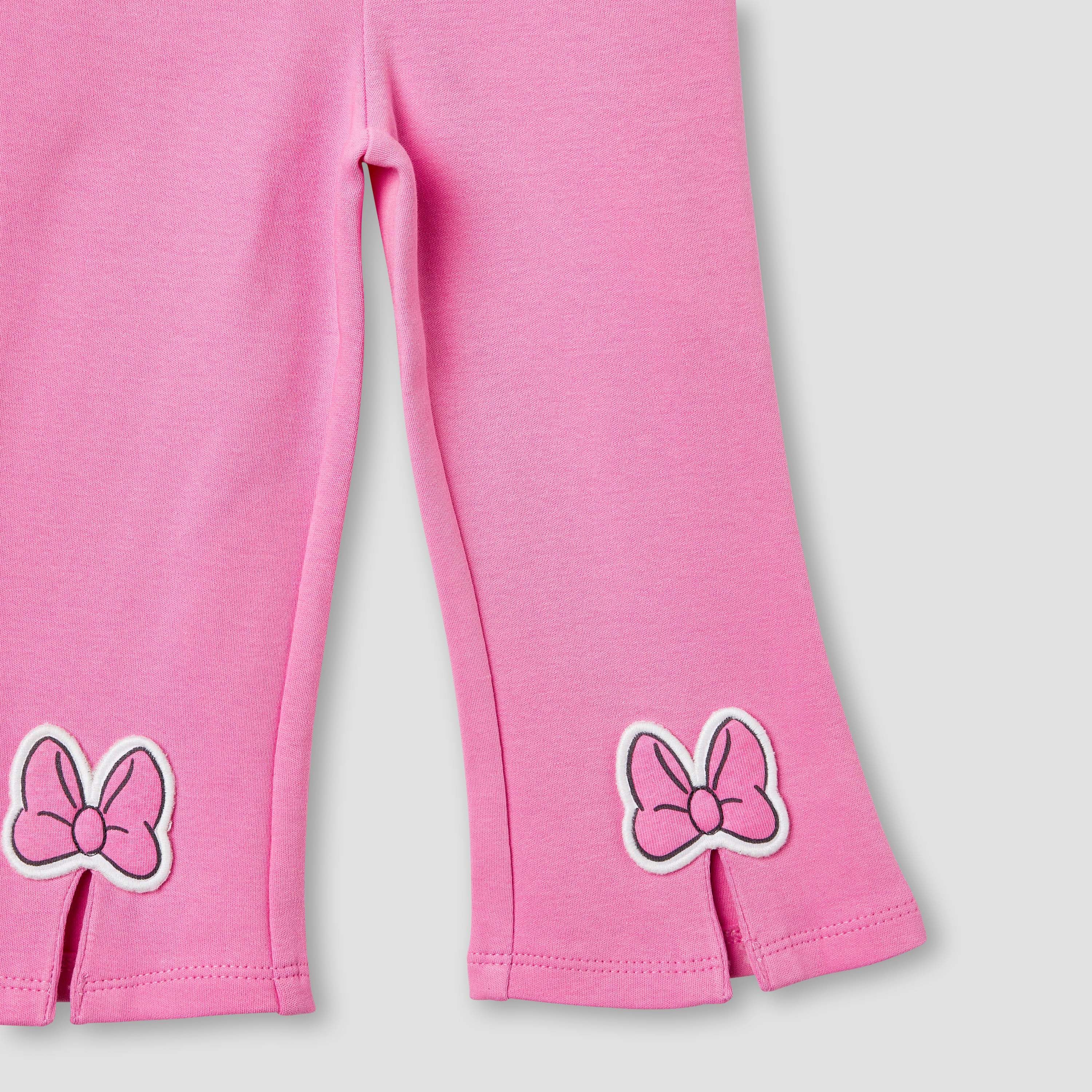 طقم بنطلون بحافة واسعة وبلوزة بزخارف ميني ماوس من ديزني-baby-girls-clothing-setsandcoords-image-8
