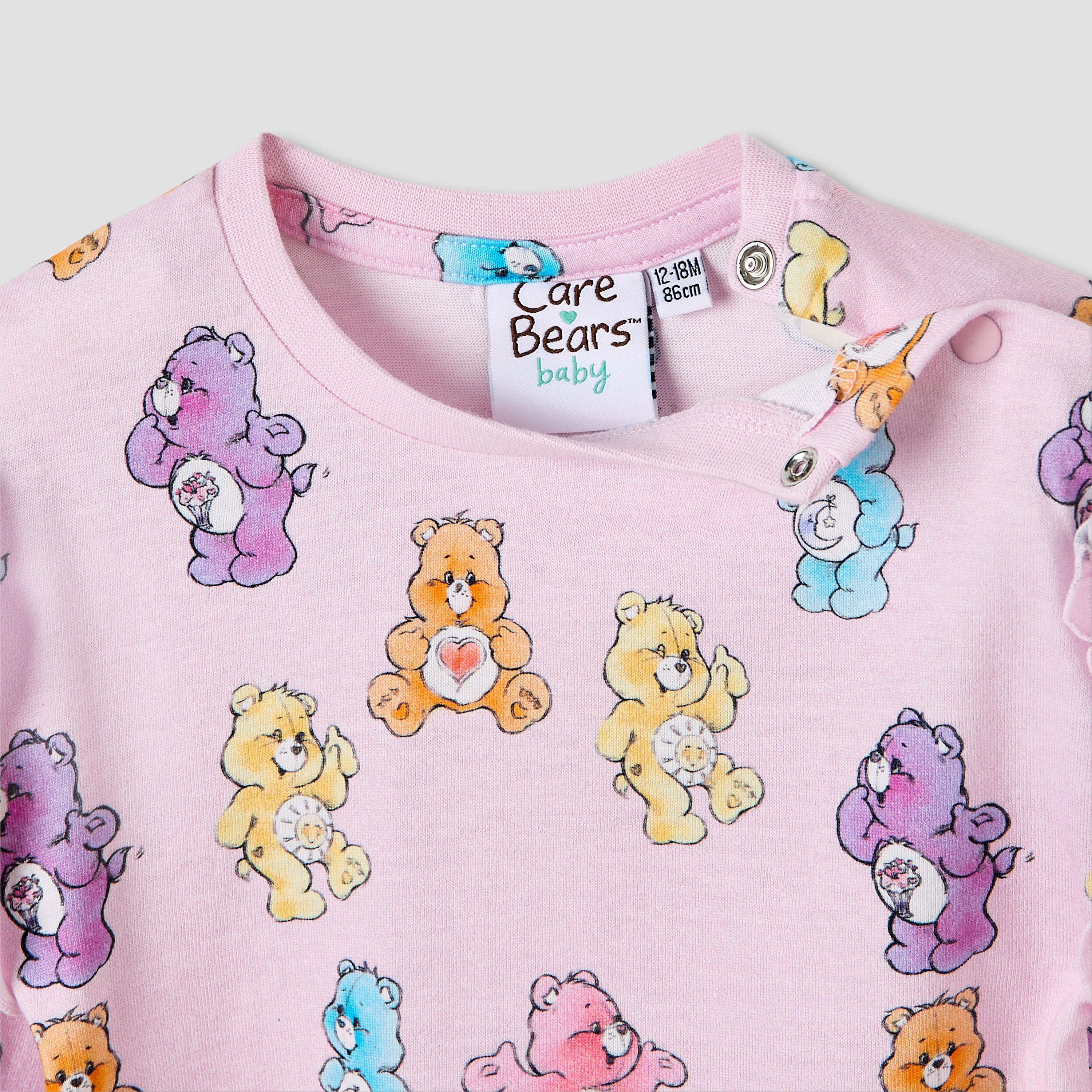 Cloud Co Girls Crew Neck T-shirt with Care Bear Print - Cotton - Long Sleeves-baby-girls-clothing-tshirts-image-4