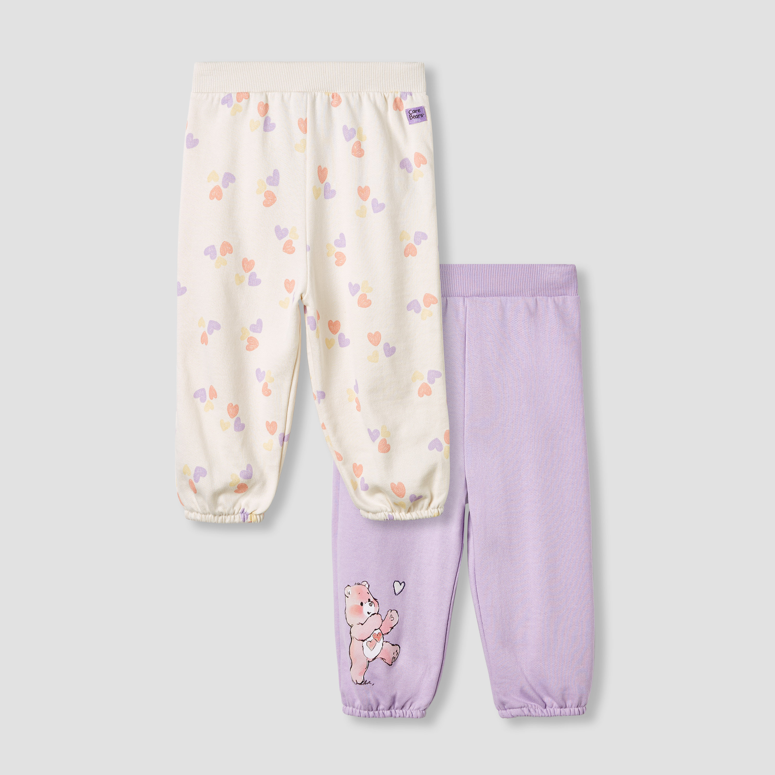 Cloud Co Care Bears Print Joggers - Set of 2-baby-girls-clothing-multipacks-image-1