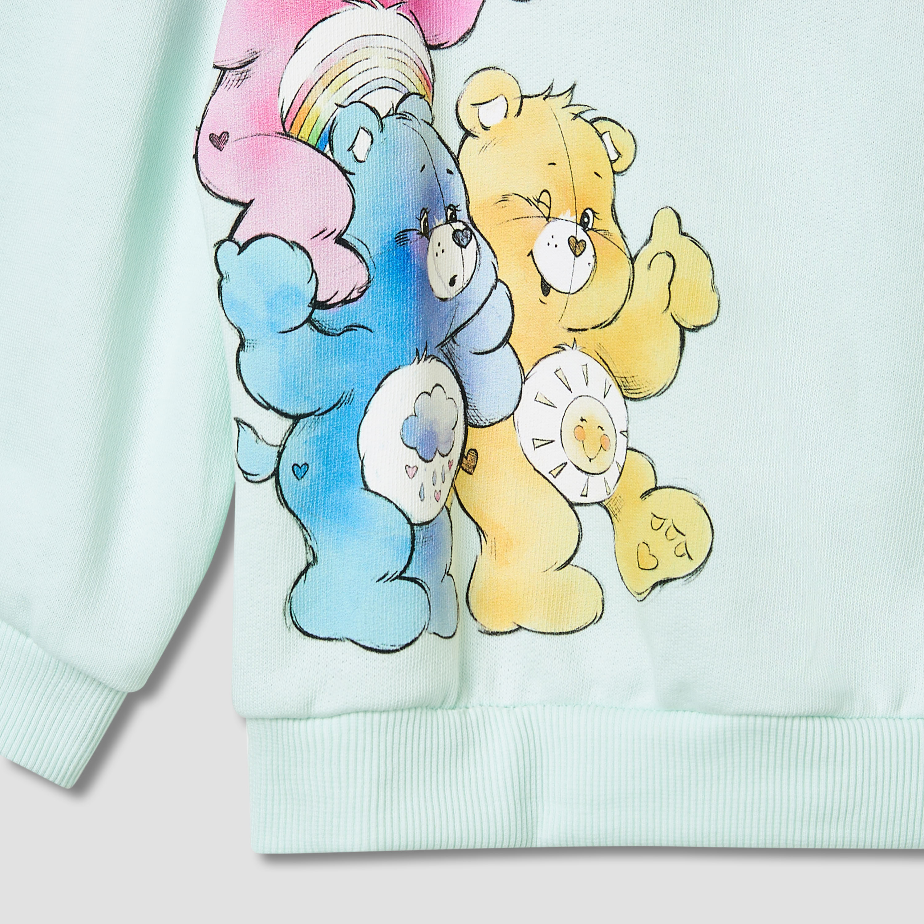 Cloud Co Care Bears Print Sweatshirt with Long Sleeves-baby-girls-clothing-sweatshirts-image-3