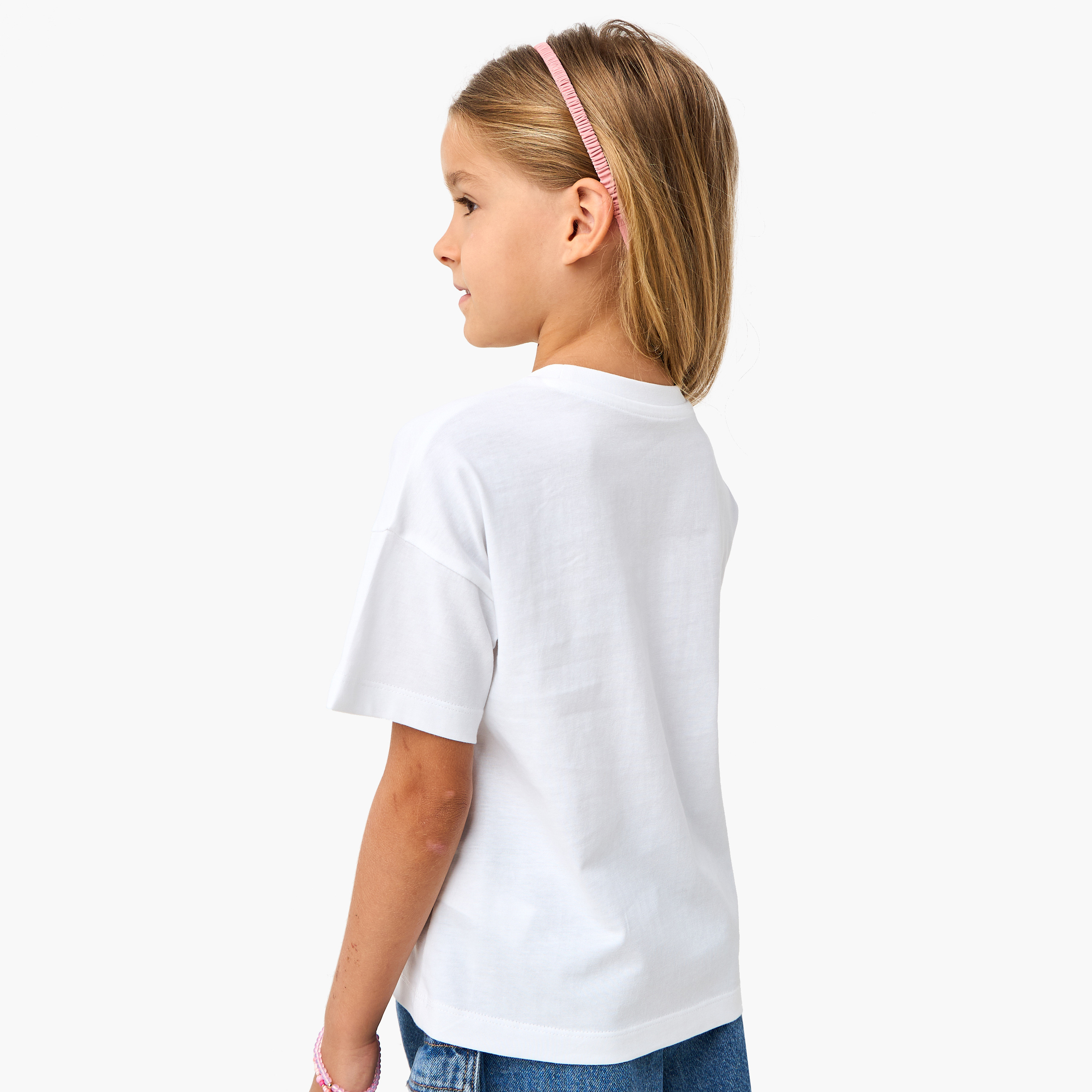 تيشيرت بطبعات جرافيكِ وأكمام قصيرة من جونيورز-girls-clothing-tshirts-image-3