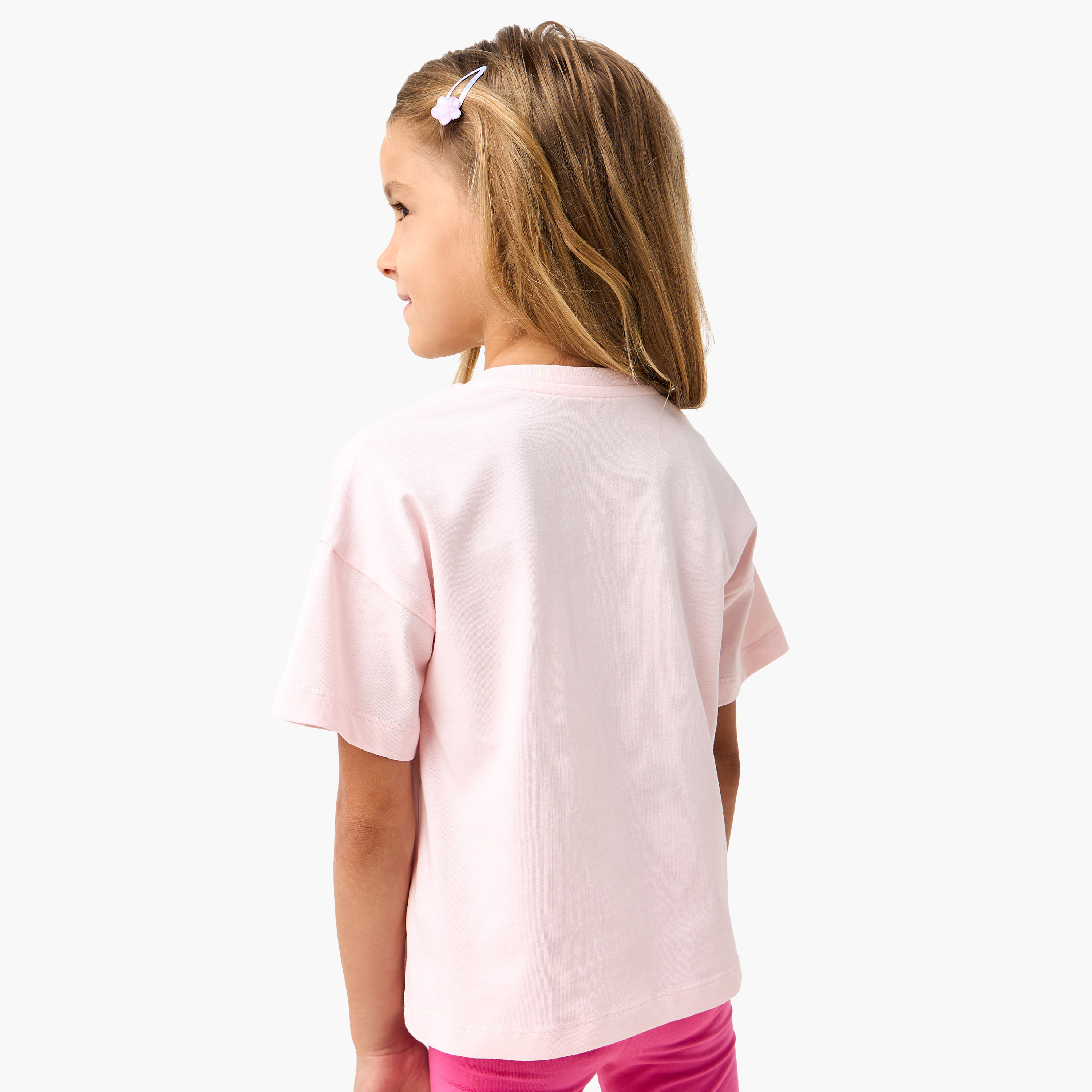 تيشيرت بطبعات قلب وأكمام قصيرة من جونيورز-girls-clothing-tshirts-image-3