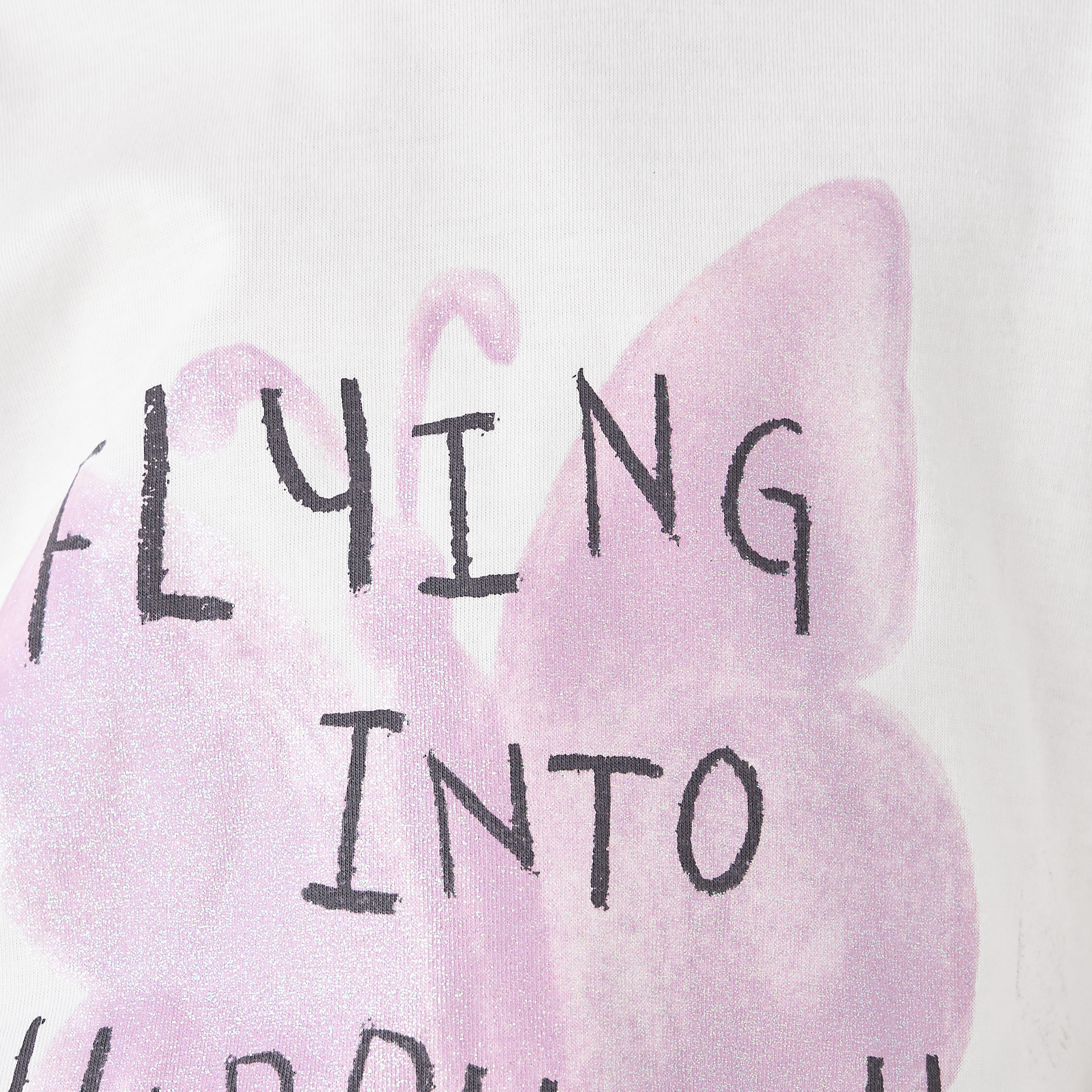 Juniors Slogan Print T-shirt with Short Sleeves-girls-clothing-tshirts-image-5
