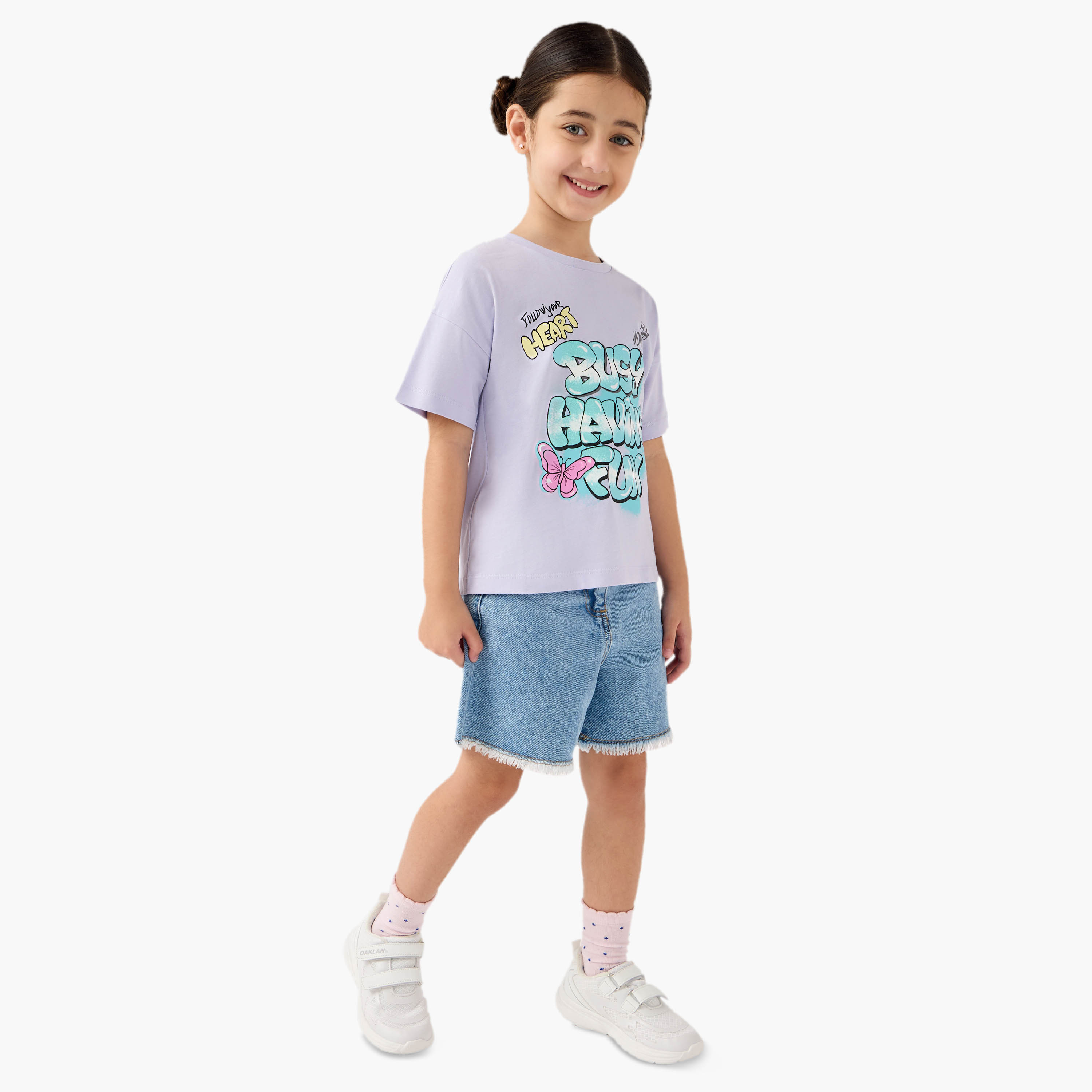 تيشيرت بأكمام قصيرة وطبعات من جونيورز-girls-clothing-tshirts-image-2