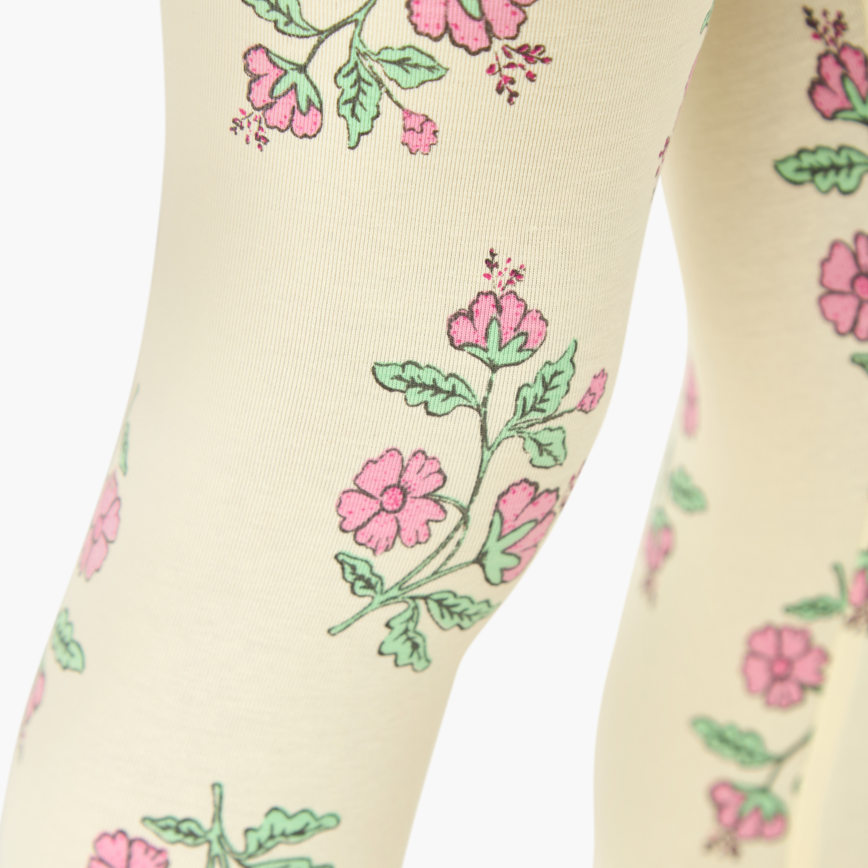 Juniors Floral Print Leggings-girls-clothing-bottoms-leggings-image-4