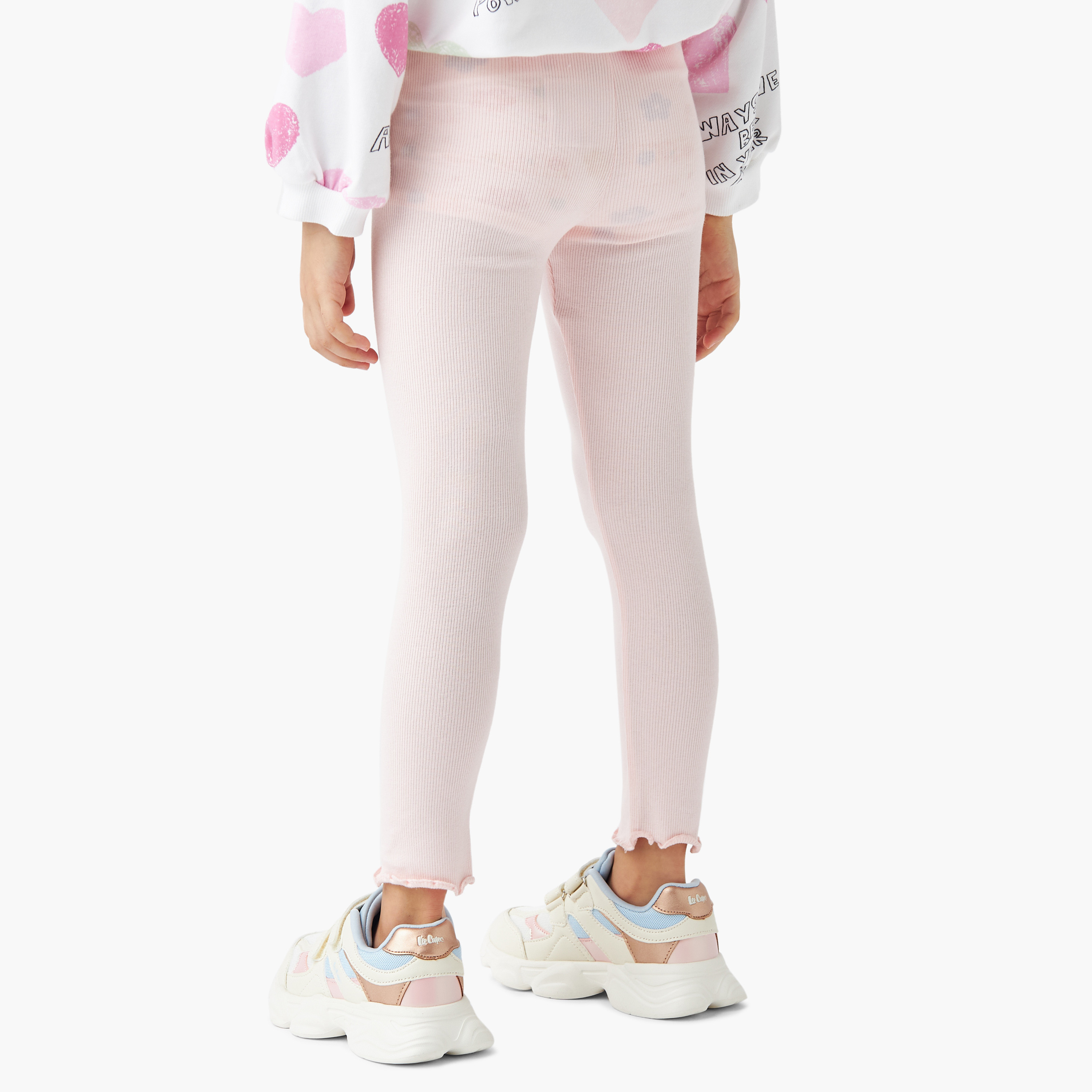 بنطلون ليقنز مضلع من جونيورز-girls-clothing-bottoms-leggings-image-3