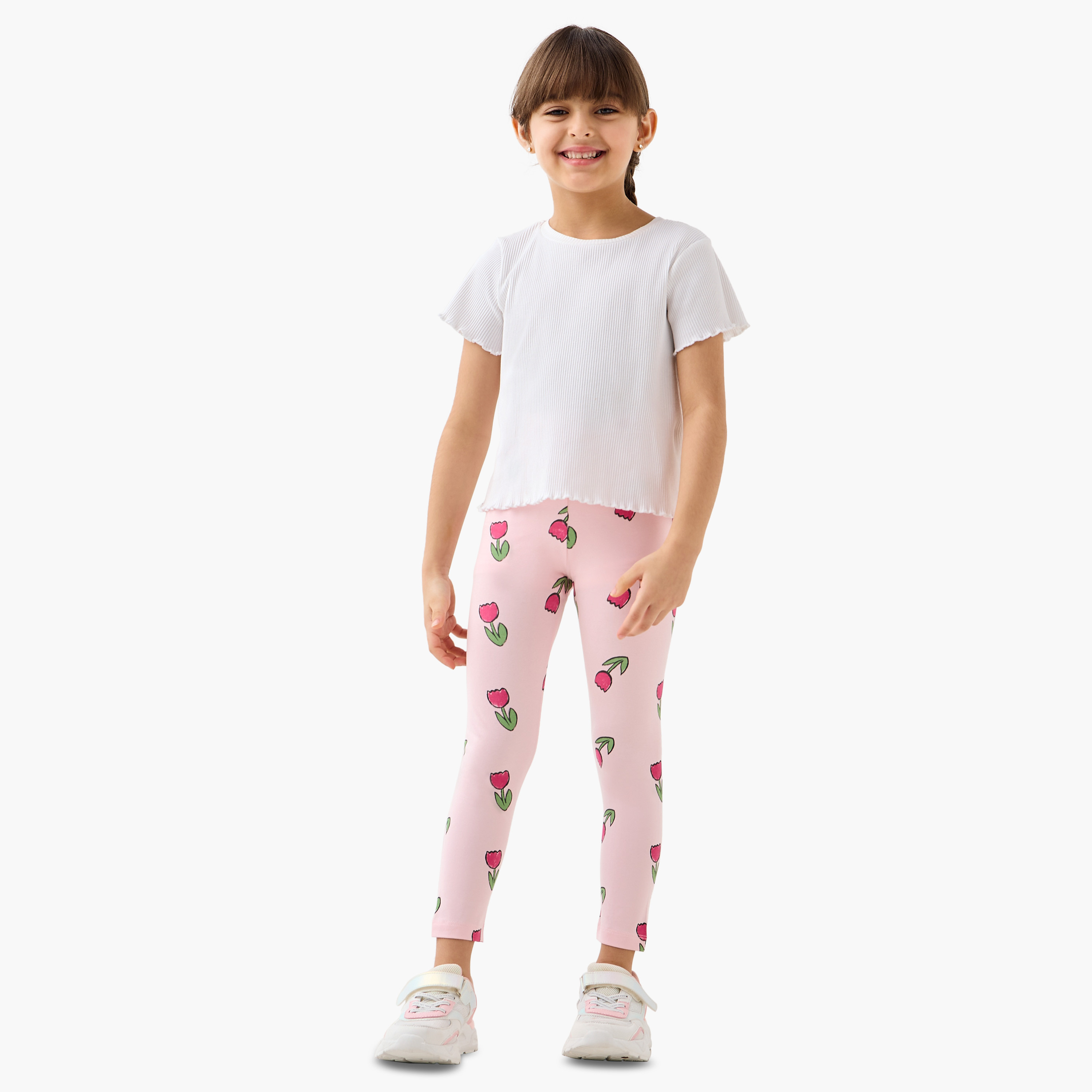 بنطلون ليقنز بطبعات تيوليب من جونيورز-girls-clothing-bottoms-leggings-image-4