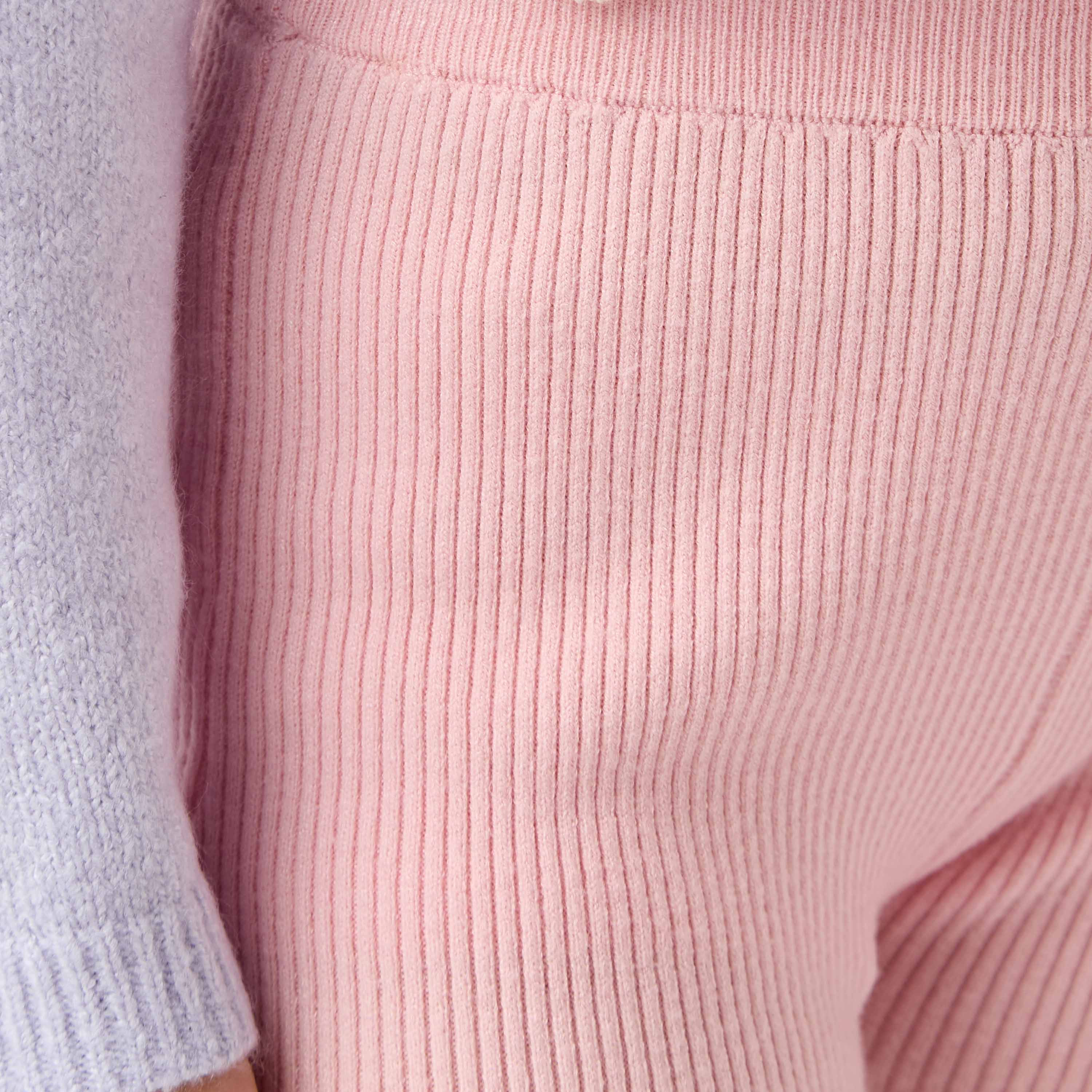 Juniors Ribbed Flared Leggings-girls-clothing-bottoms-leggings-image-5
