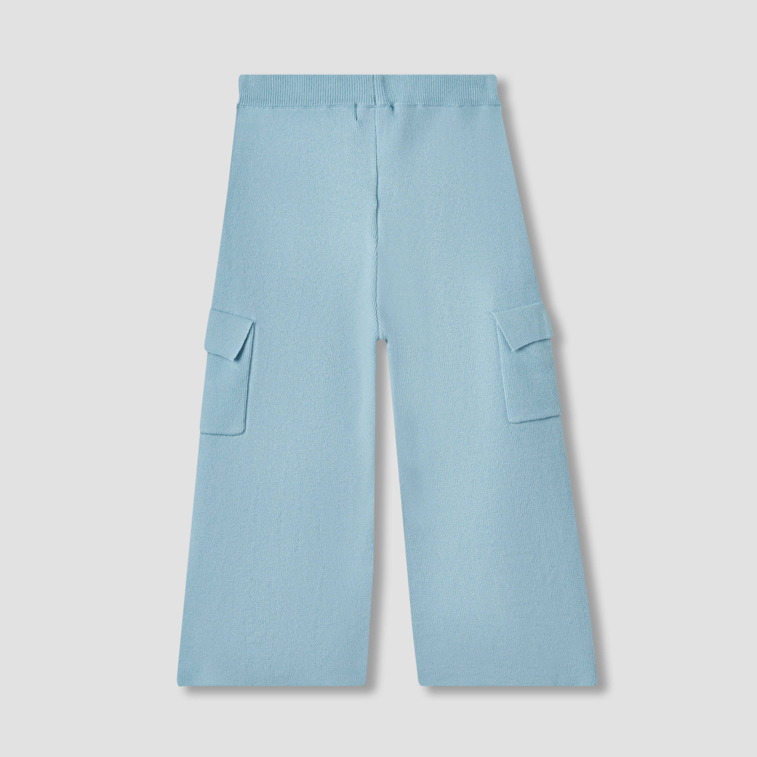 Juniors Solid Wide Leg Cargo Joggers-girls-clothing-bottoms-joggersandtrackpants-image-2