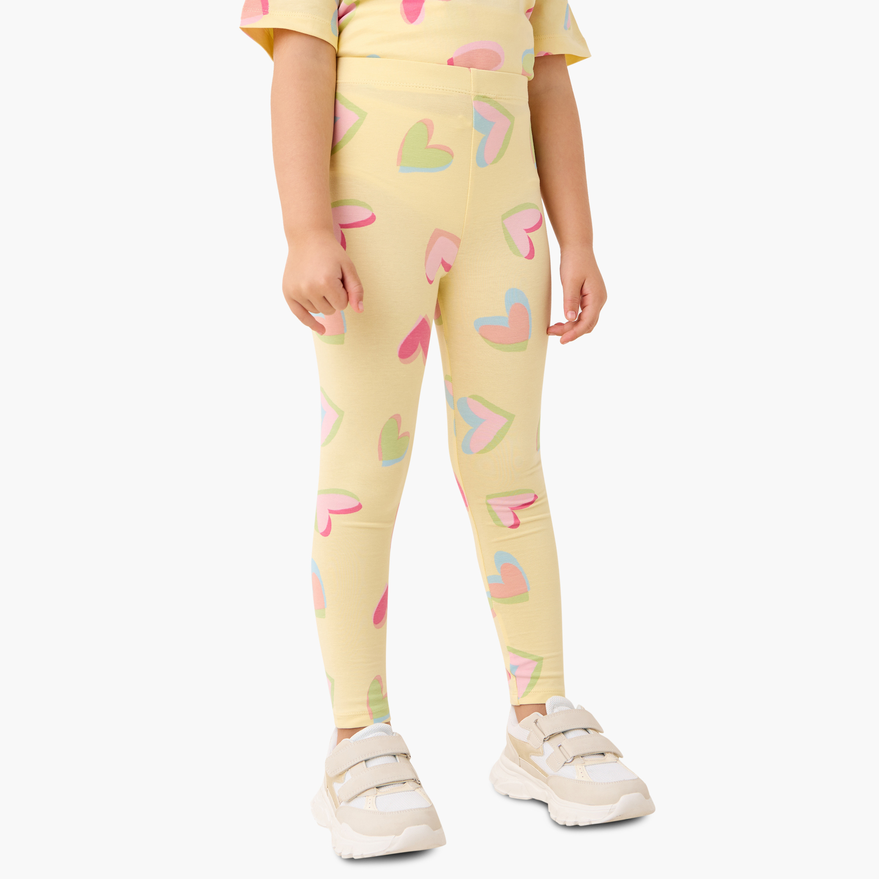 Juniors Assorted Leggings with Elasticated Waistband - Set of 2-baby-girls-clothing-bottoms-leggings-image-2