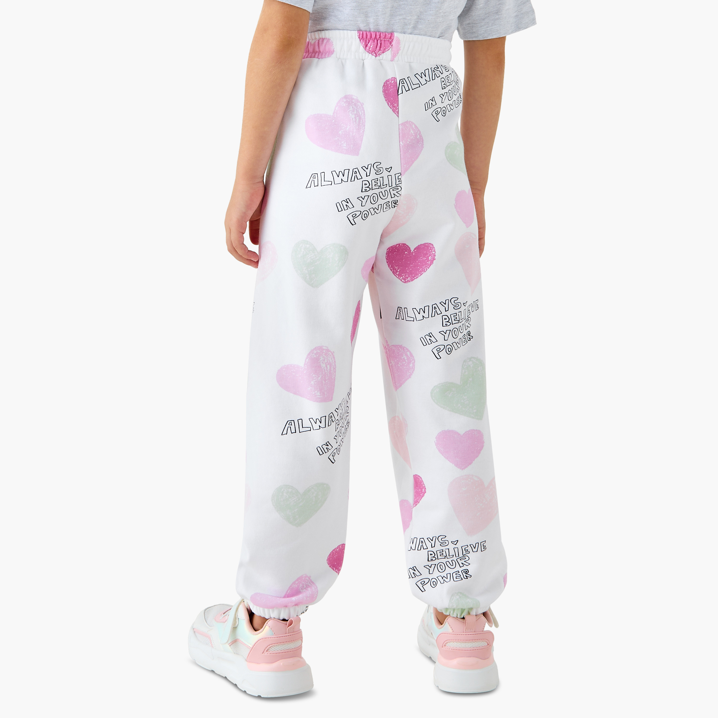 بنطلون رياضي سادة برباط إغلاق وجيوب من جونيورز-girls-clothing-bottoms-joggersandtrackpants-image-3