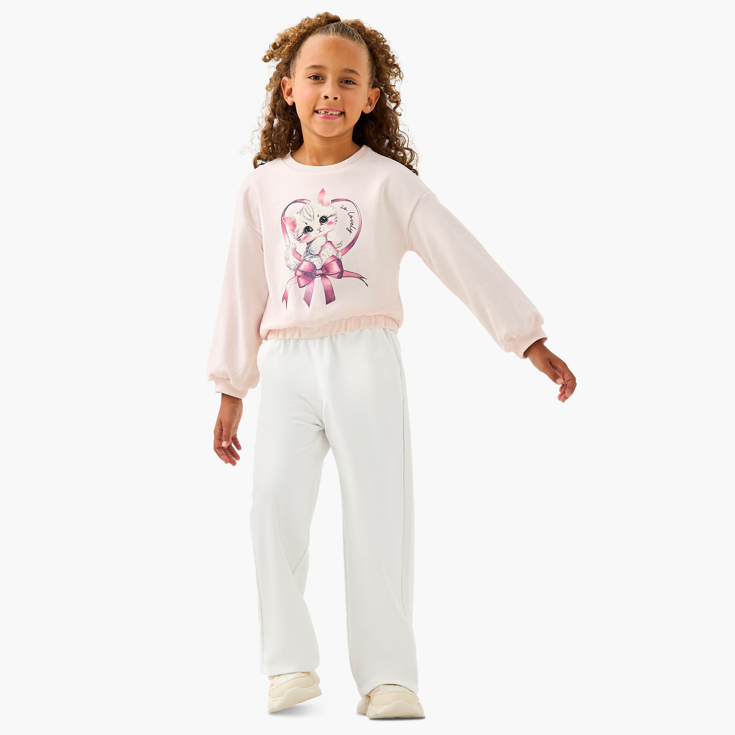 Juniors Solid Track Pants with Drawstring Closure and Pockets-girls-clothing-bottoms-joggersandtrackpants-image-1