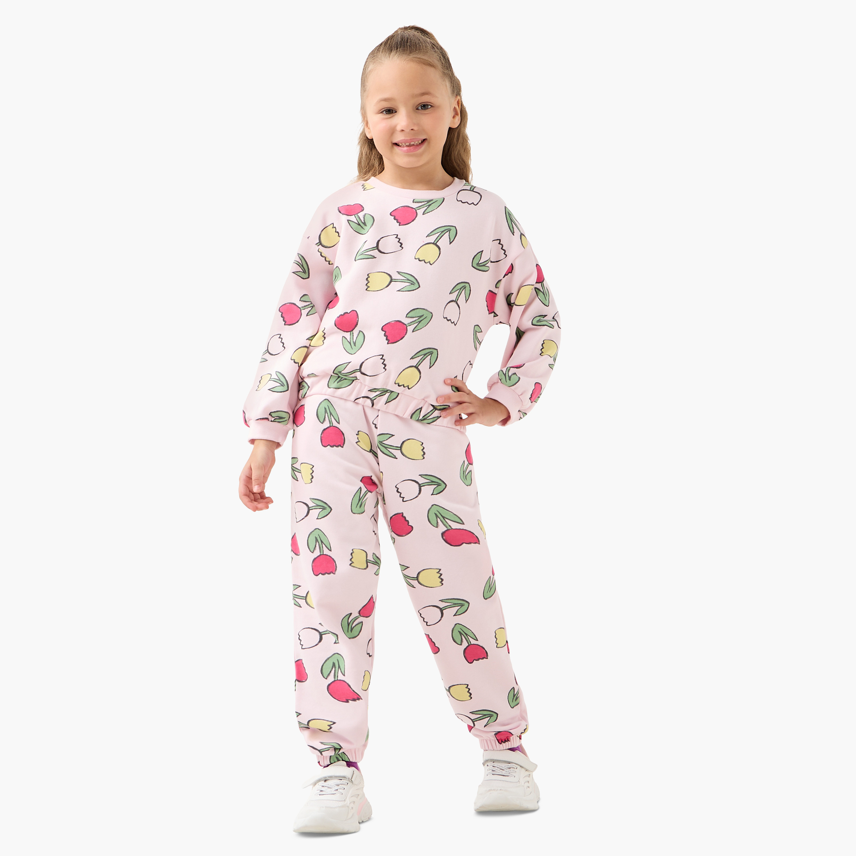 بنطلون رياضي برباط خصر وجيوب من جونيورز-girls-clothing-bottoms-joggersandtrackpants-image-4