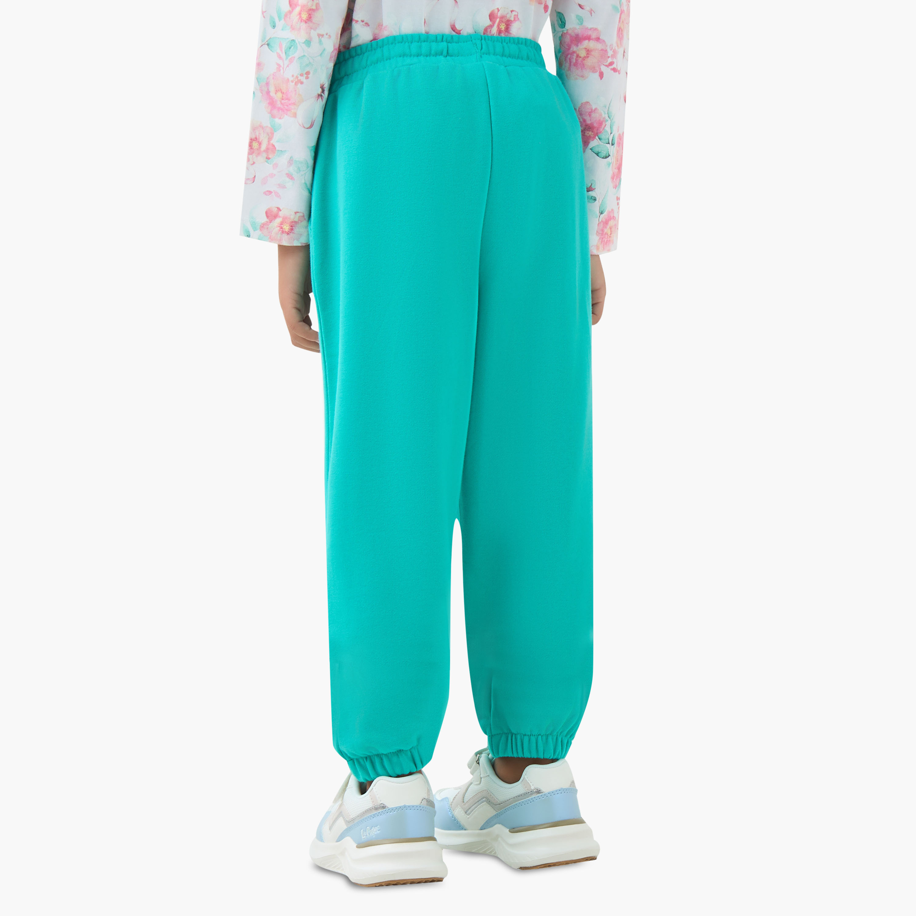Juniors Girls Joggers with Butterfly Print - Cotton - Drawstring Waist-girls-clothing-bottoms-joggersandtrackpants-image-3