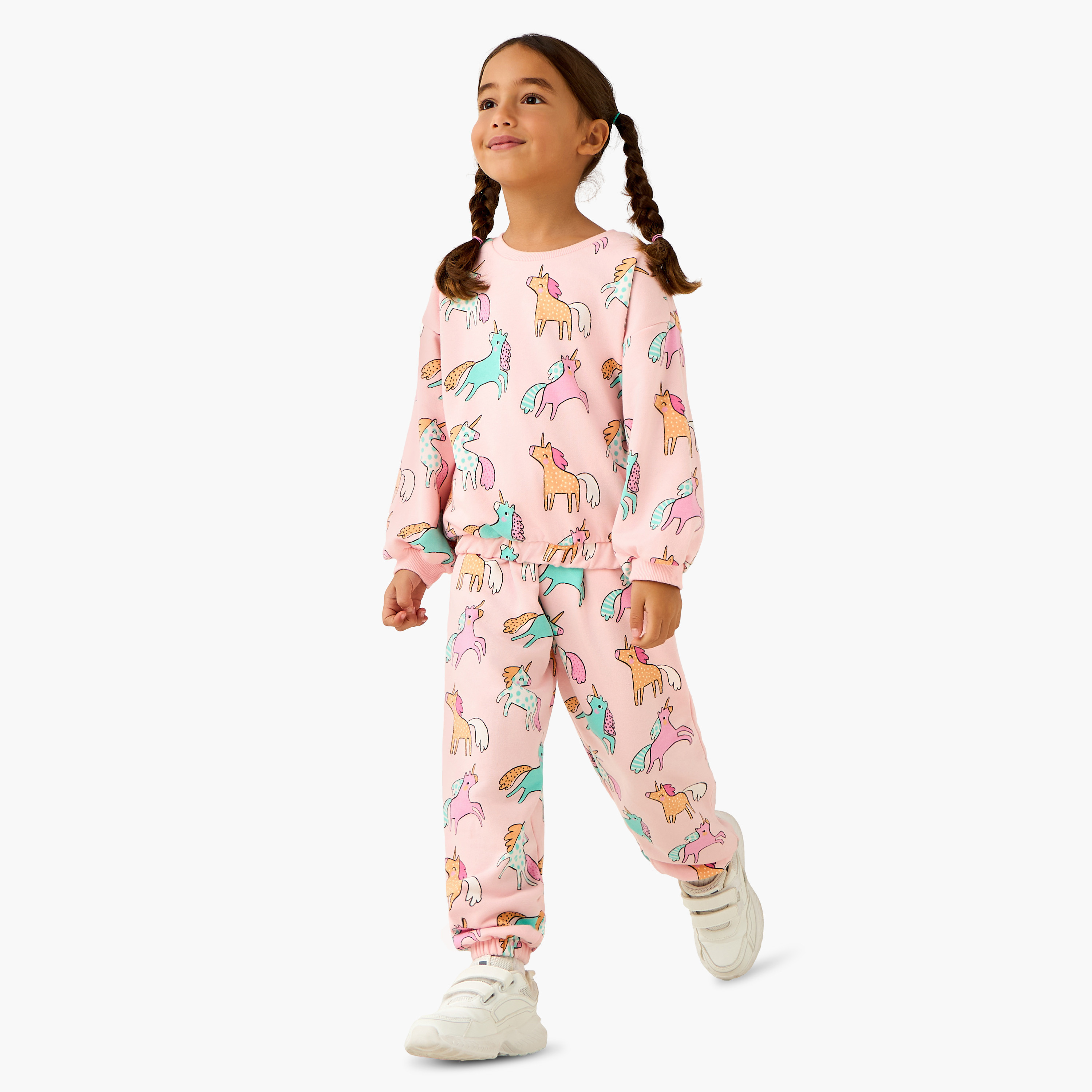 Juniors Drawstring Waist Joggers with Pockets-girls-clothing-bottoms-joggersandtrackpants-image-2