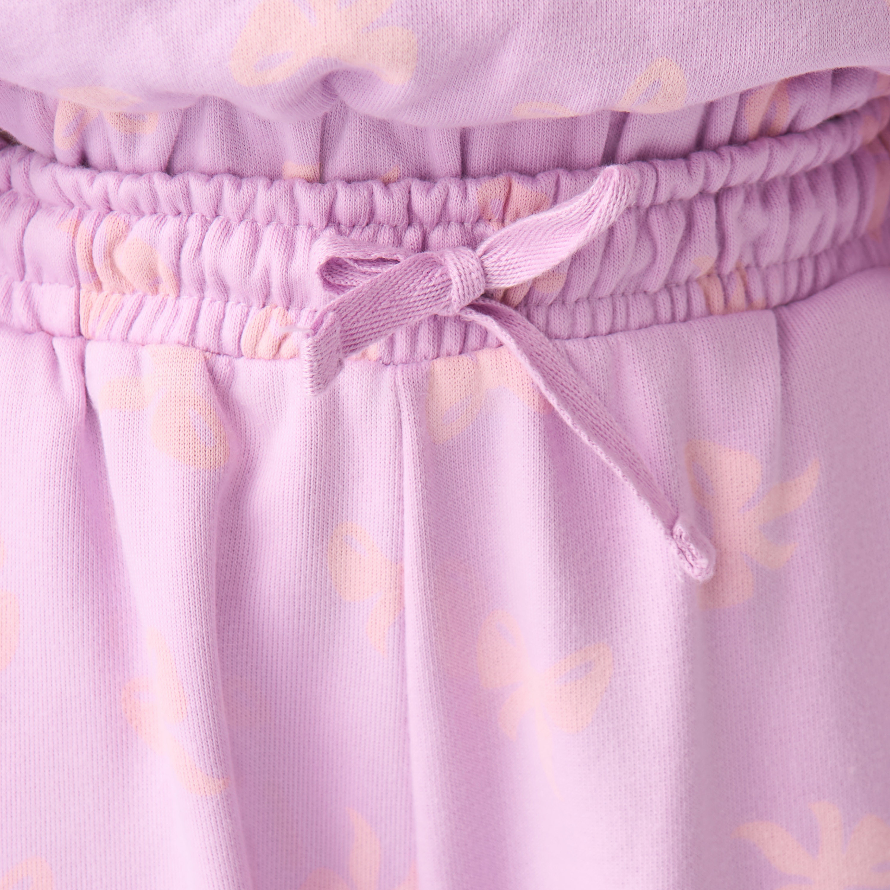 Juniors Drawstring Waist Joggers with Bow Print-girls-clothing-bottoms-joggersandtrackpants-image-5
