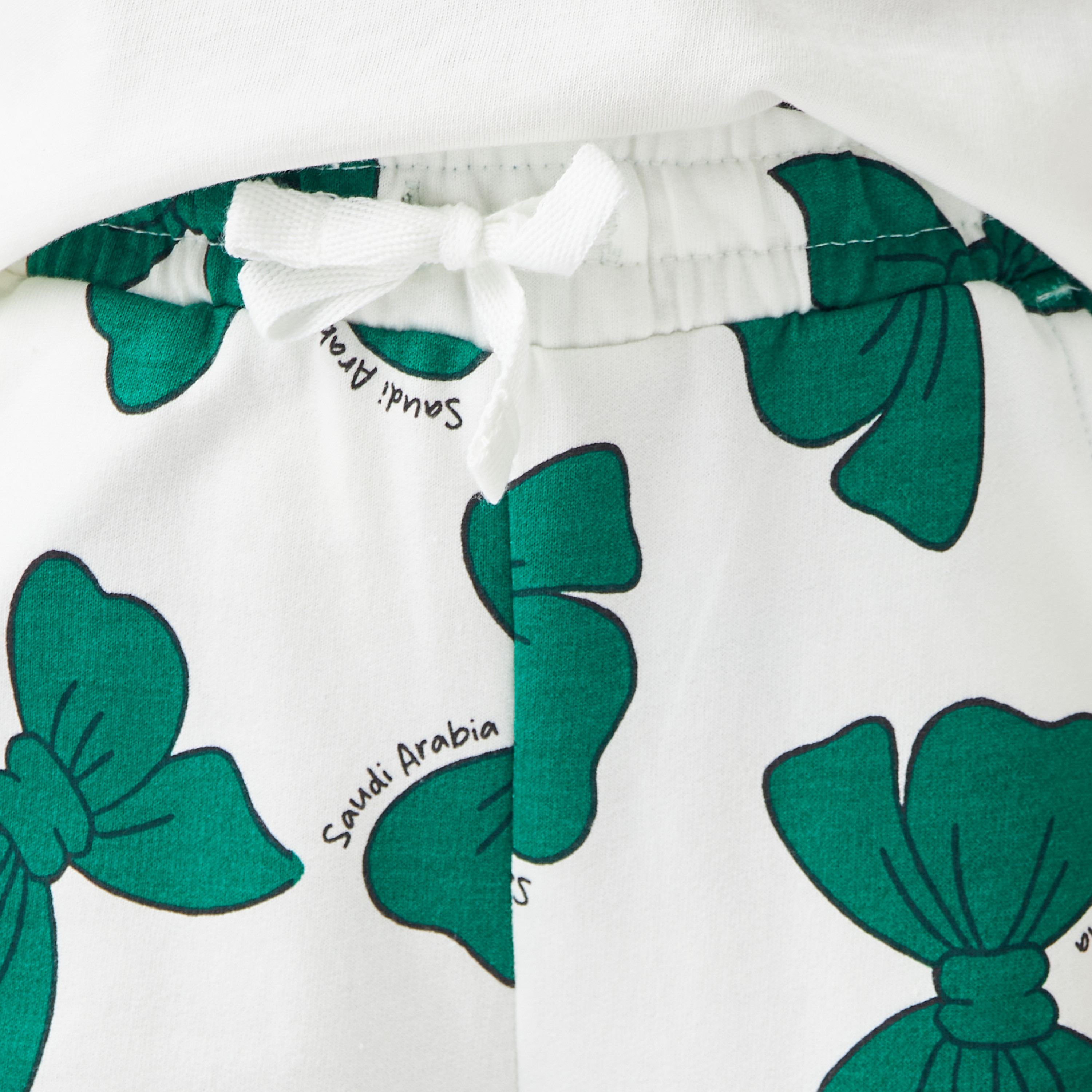Juniors All-Over Saudi Arabia National Day Print Joggers with Elasticated Waistband-baby-girls-clothing-bottoms-joggersandtrackpants-image-5