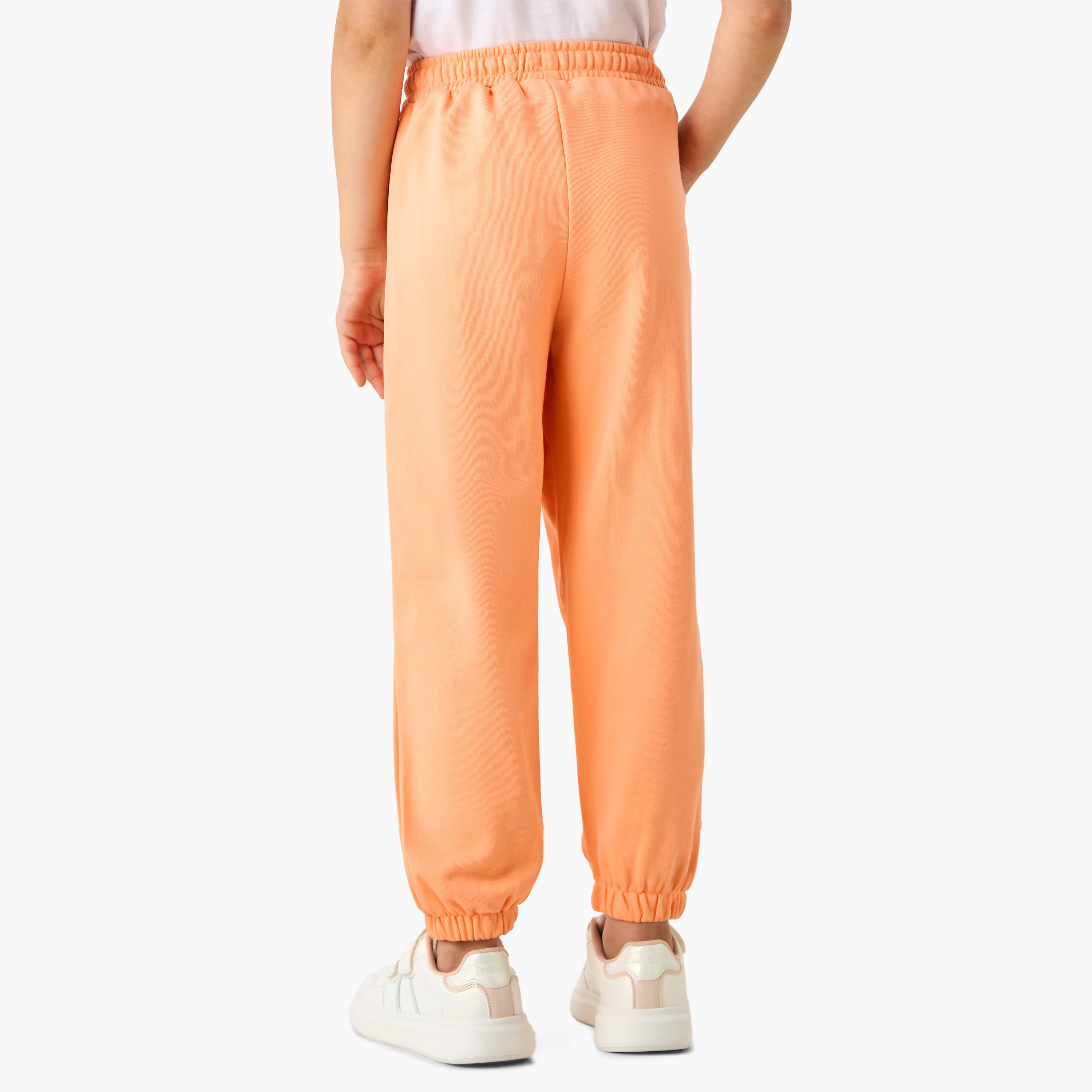 Juniors Girls Joggers with Pockets - Cotton Blend - Elasticated-girls-clothing-bottoms-joggersandtrackpants-image-3