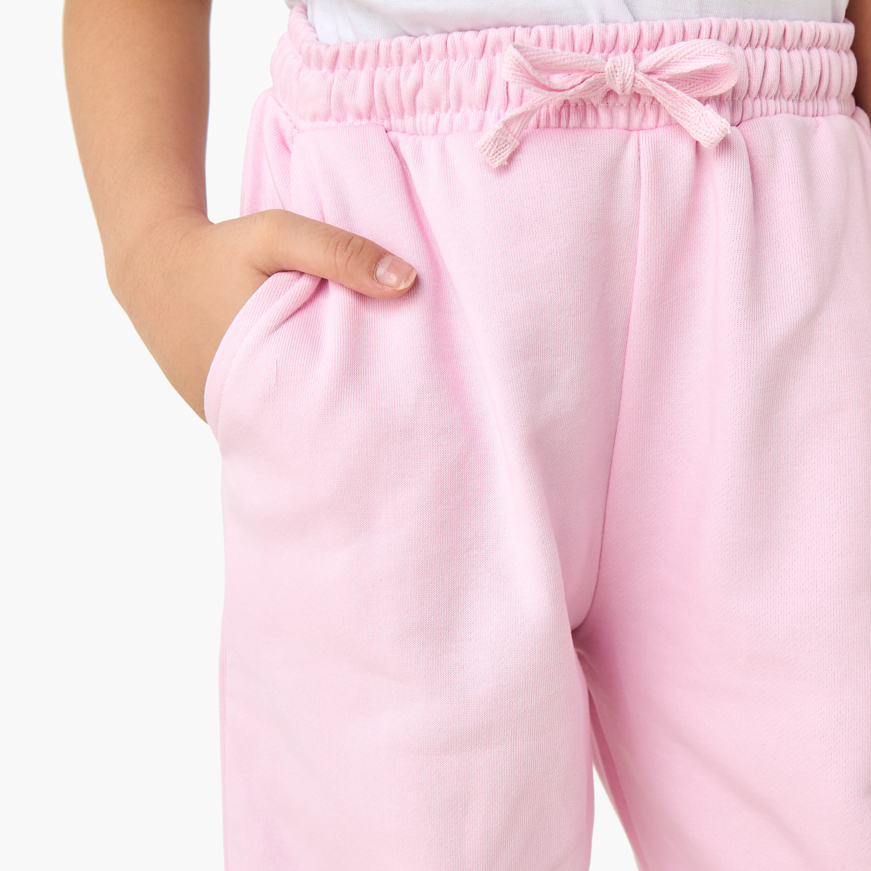 Juniors Girls Joggers with Pockets - Cotton Blend - Drawstring Waist-baby-girls-clothing-bottoms-joggersandtrackpants-image-4