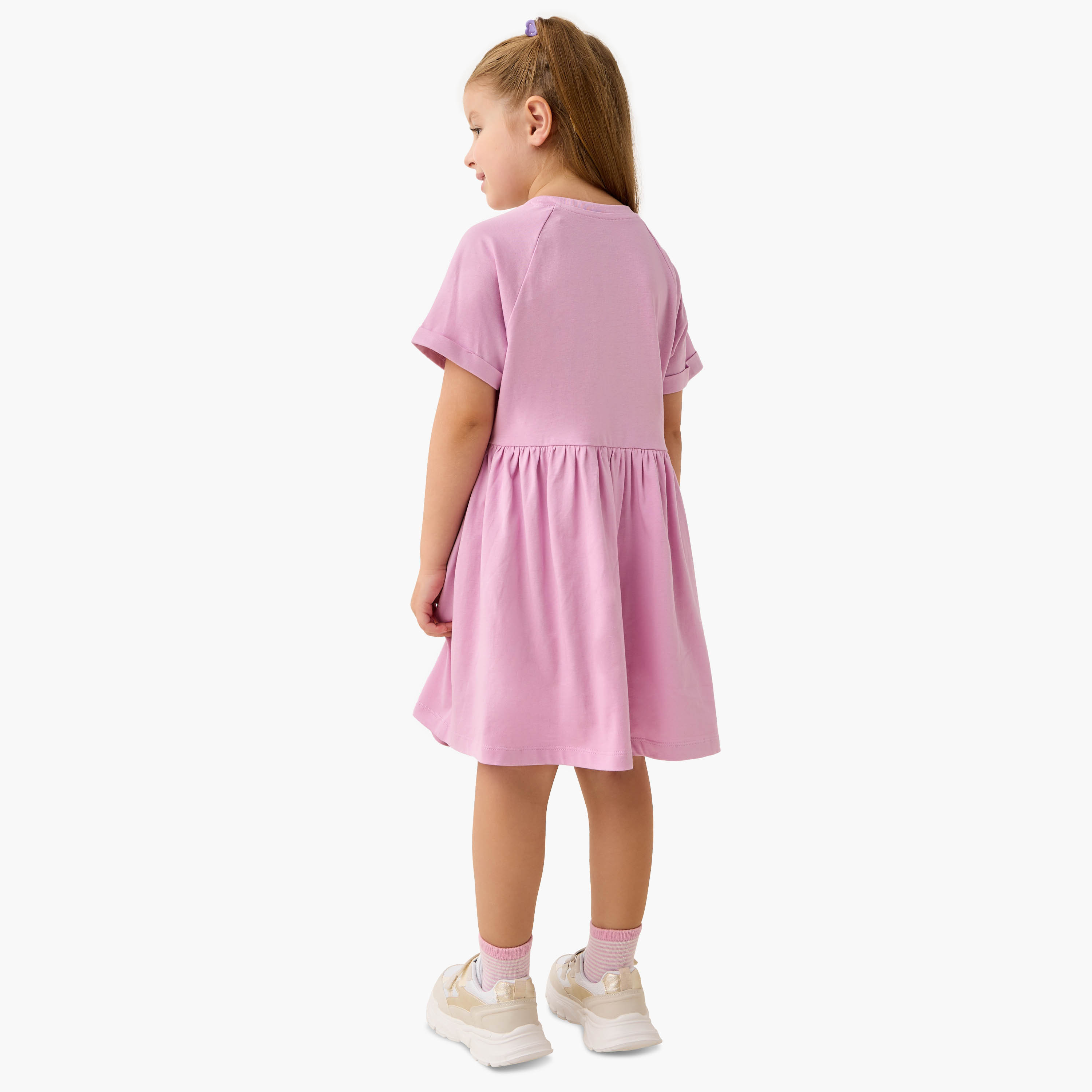 فستان بأكمام قصيرة وطبعات فراشة من جونيورز-girls-clothing-dressesandjumpsuits-image-3