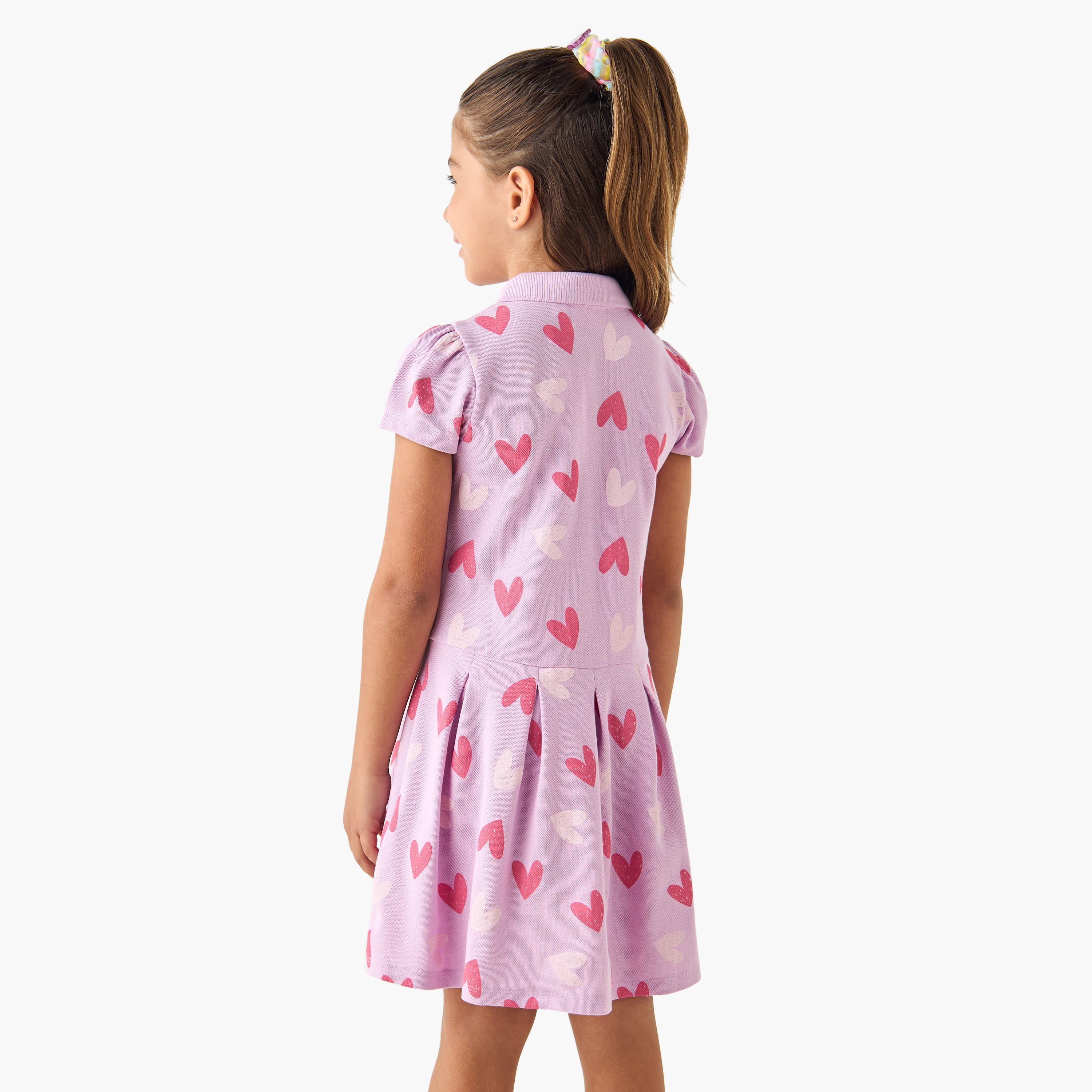 فستان بولو بطبعات وأكمام قصيرة من جونيورز-girls-clothing-dressesandjumpsuits-image-3
