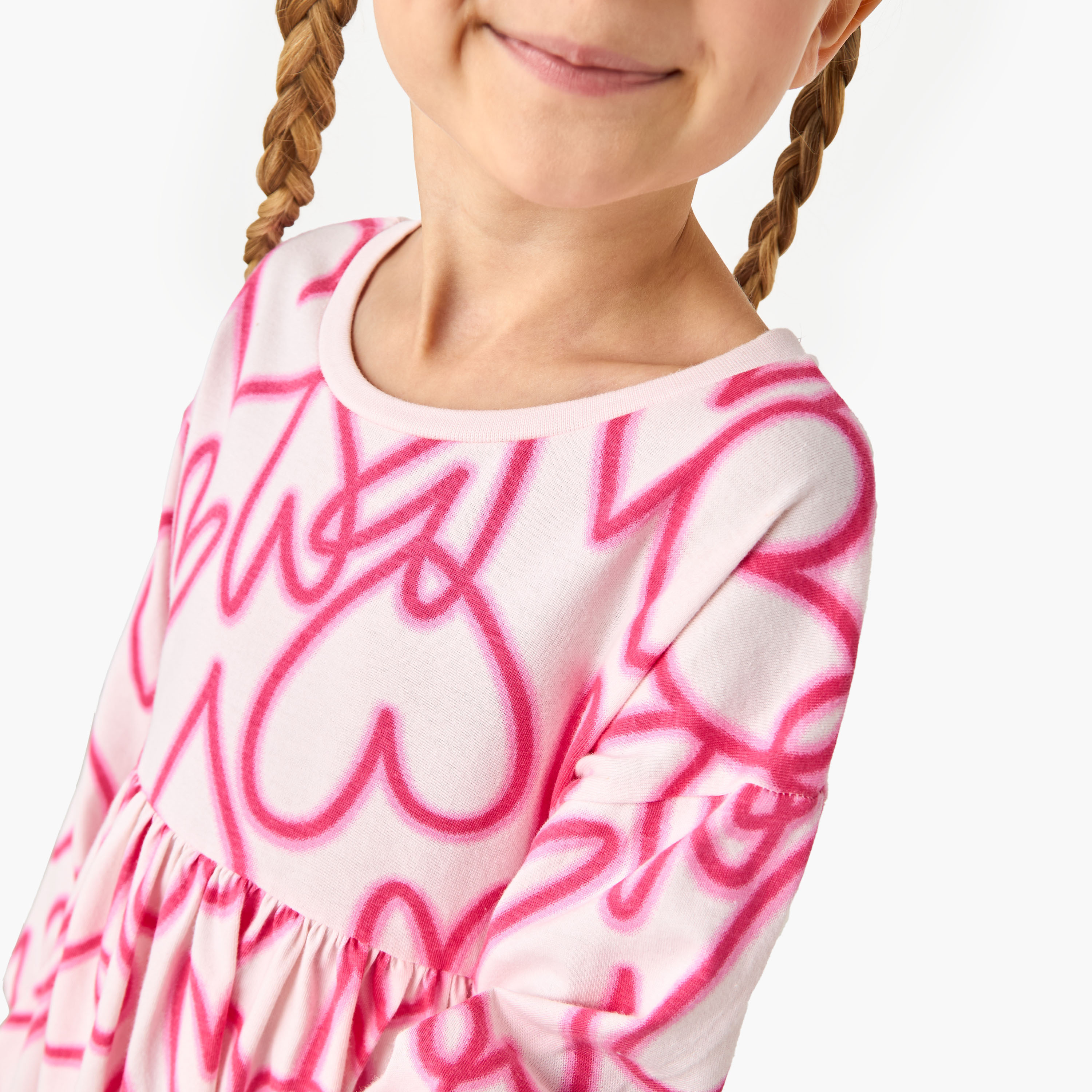 فستان بأكمام طويلة وطبعات قلوب من جونيورز-girls-clothing-dressesandjumpsuits-image-4