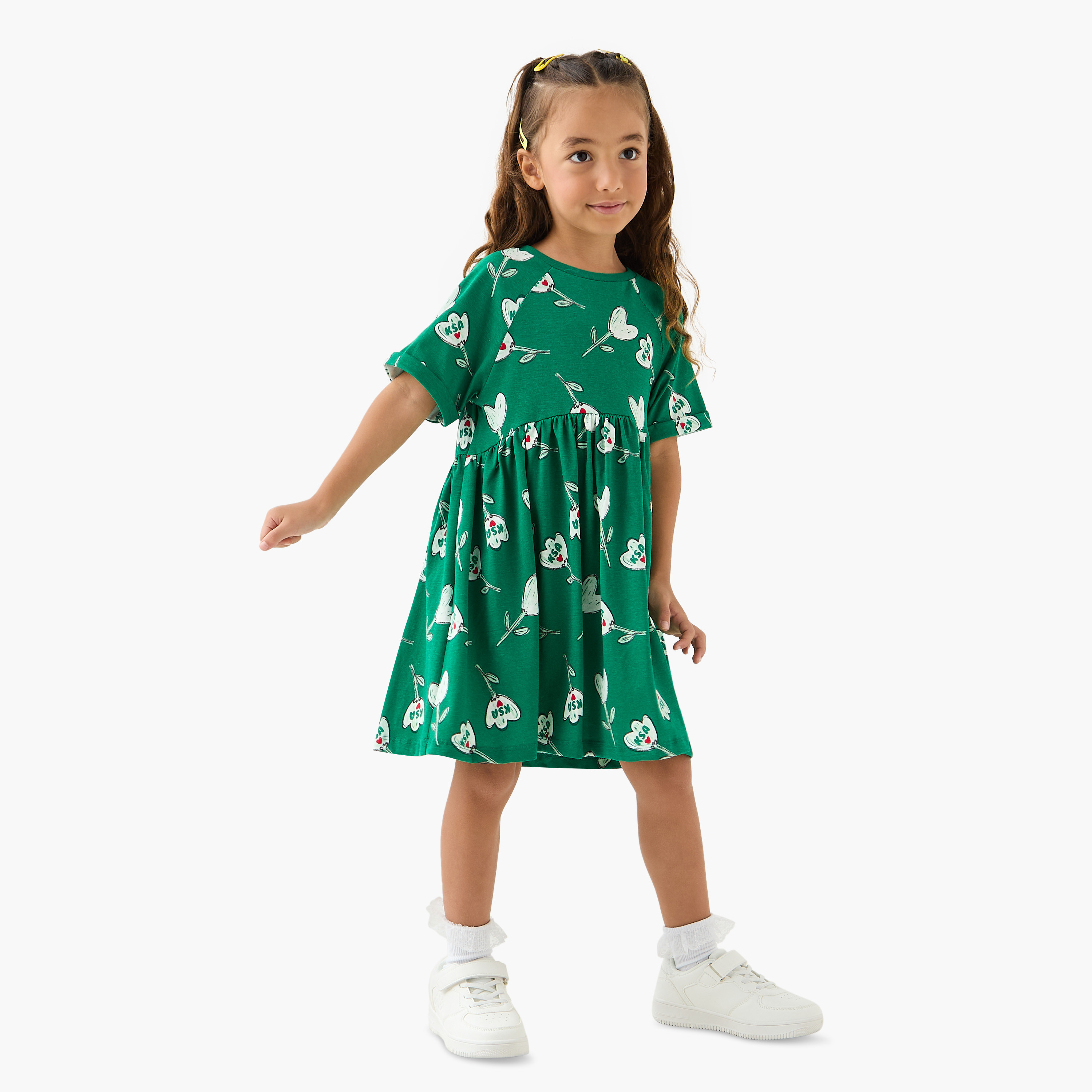 فستان بأكمام قصيرة وطبعات من جونيورز-girls-clothing-dressesandjumpsuits-image-2