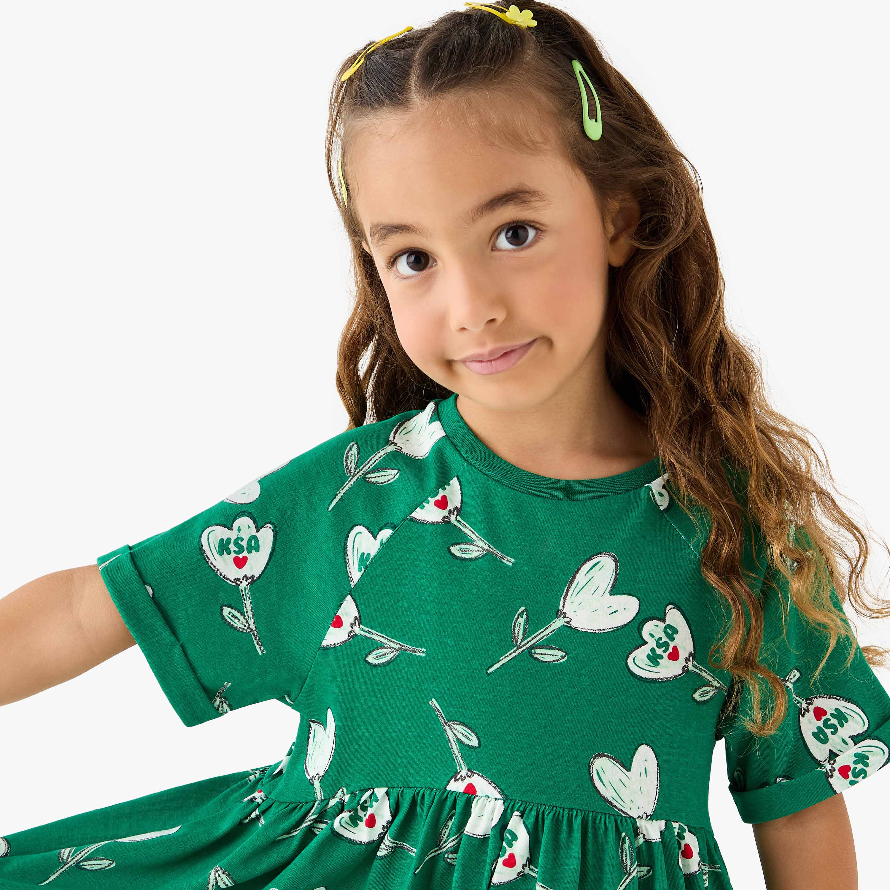 فستان بأكمام قصيرة وطبعات من جونيورز-girls-clothing-dressesandjumpsuits-image-4