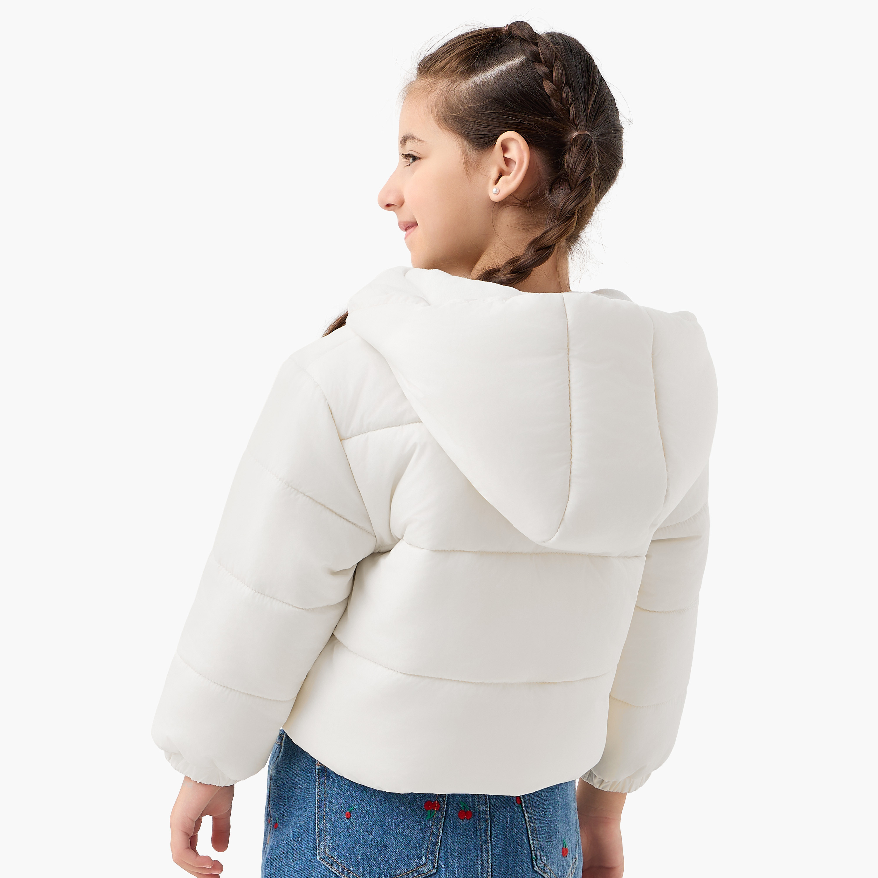 جاكيت مبطن بقبعة وفيونكة من جونيورز-baby-girls-clothing-jacketsandcoats-image-3