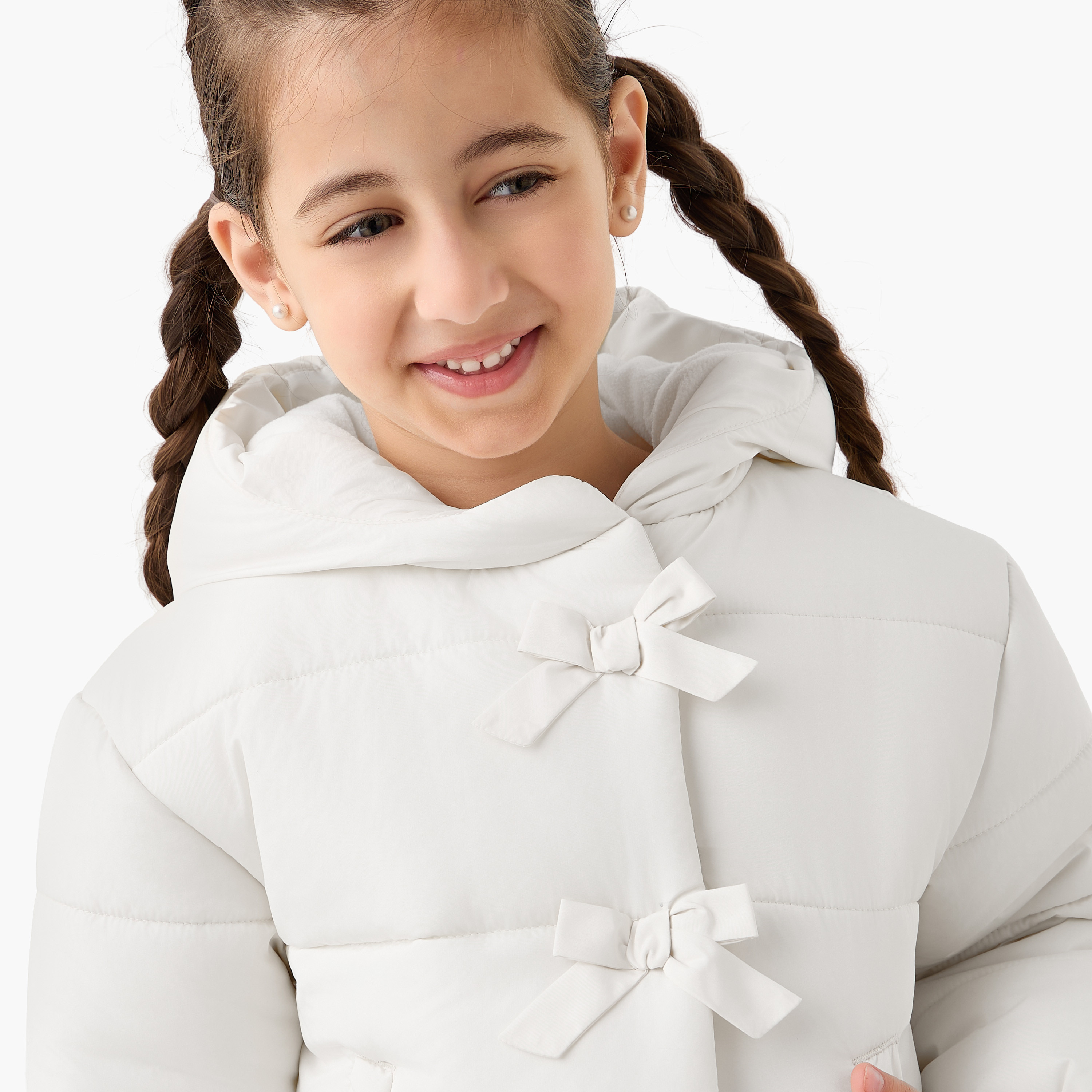 Juniors Bow Accent Padded Jacket with Hood-baby-girls-clothing-jacketsandcoats-image-4