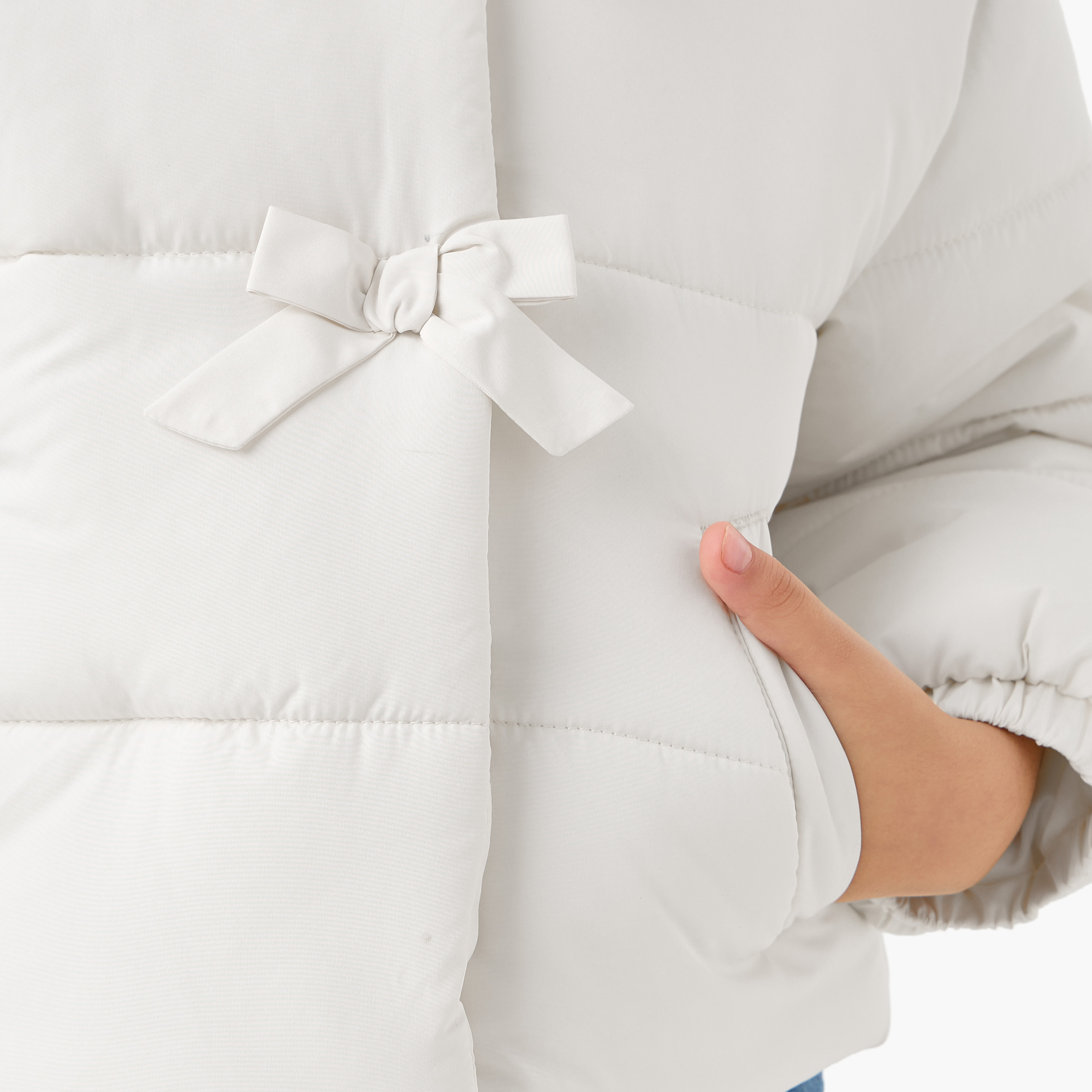 جاكيت مبطن بقبعة وفيونكة من جونيورز-baby-girls-clothing-jacketsandcoats-image-5