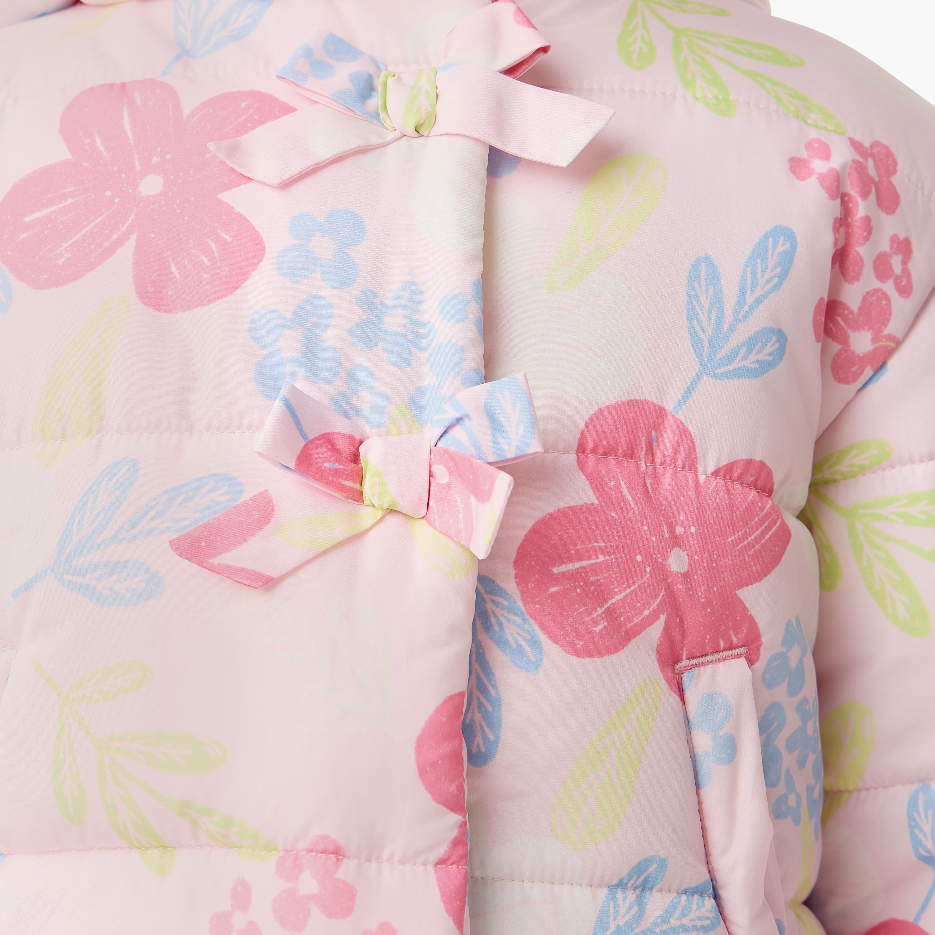 Juniors Heart Print Hooded Heavy Jacket with Long Sleeves-baby-girls-clothing-jacketsandcoats-image-6