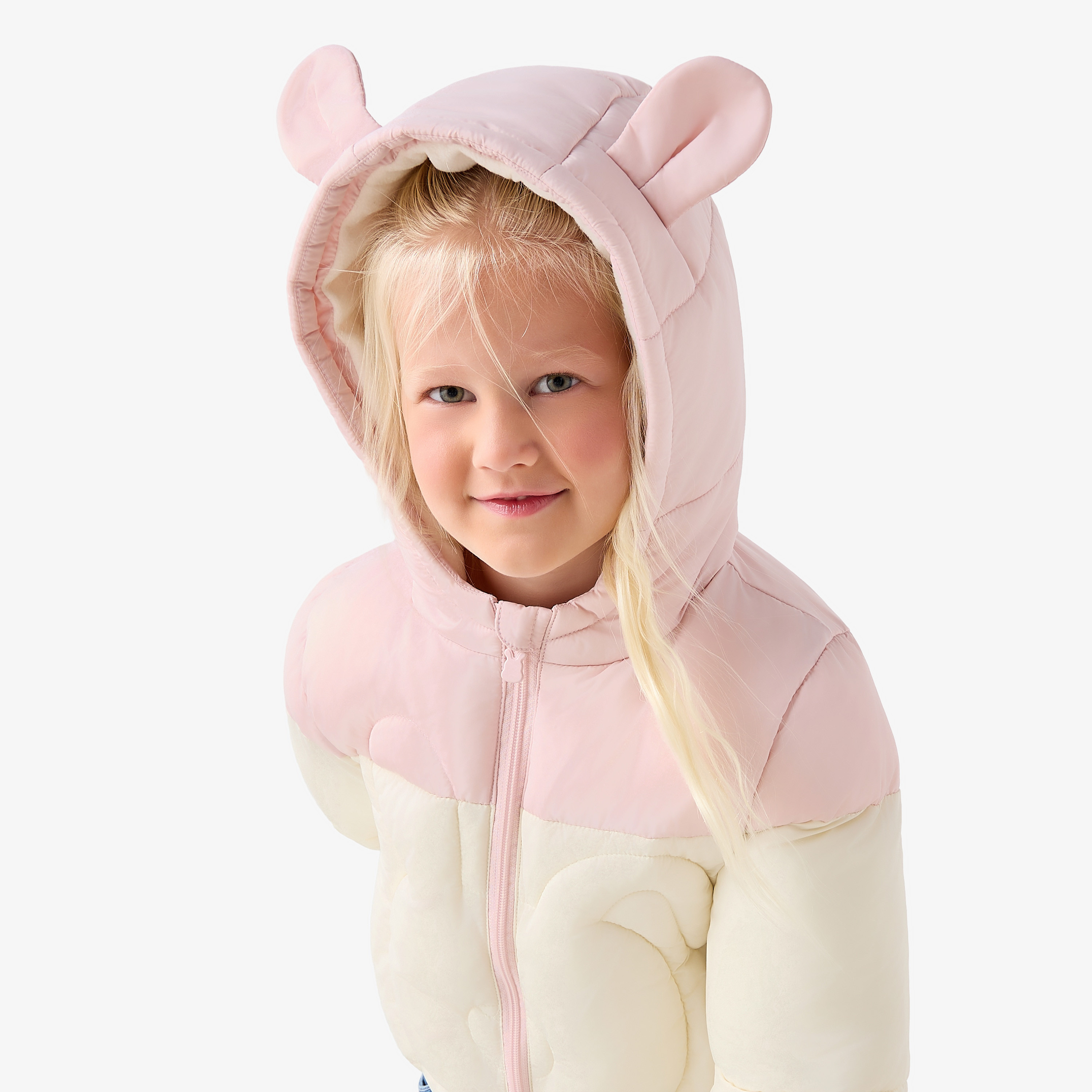 جاكيت ثقيل بقبعة وسحاب إغلاق من جونيورز-baby-girls-clothing-jacketsandcoats-image-4