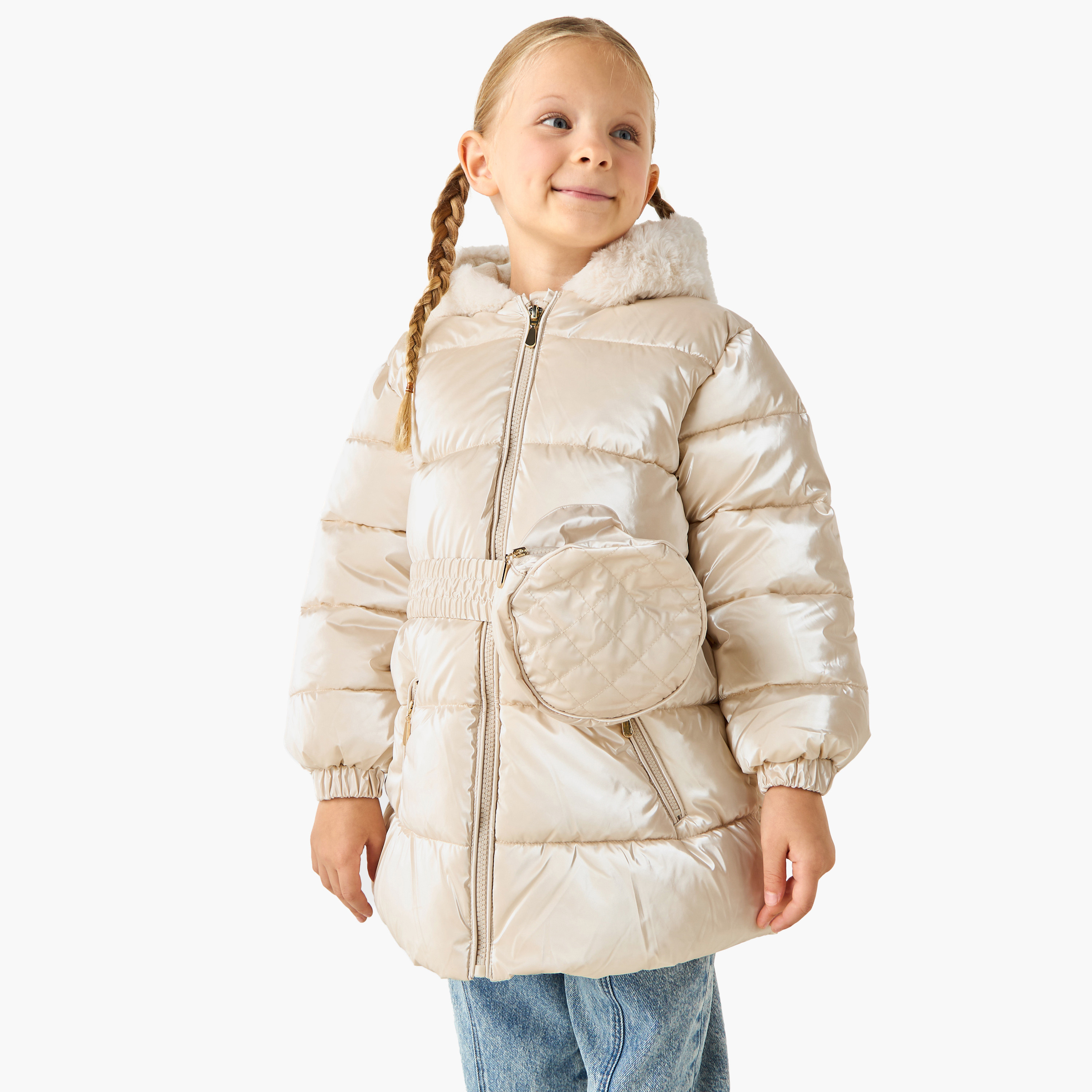 Juniors Padded Jacket with Hood-baby-girls-clothing-jacketsandcoats-image-1