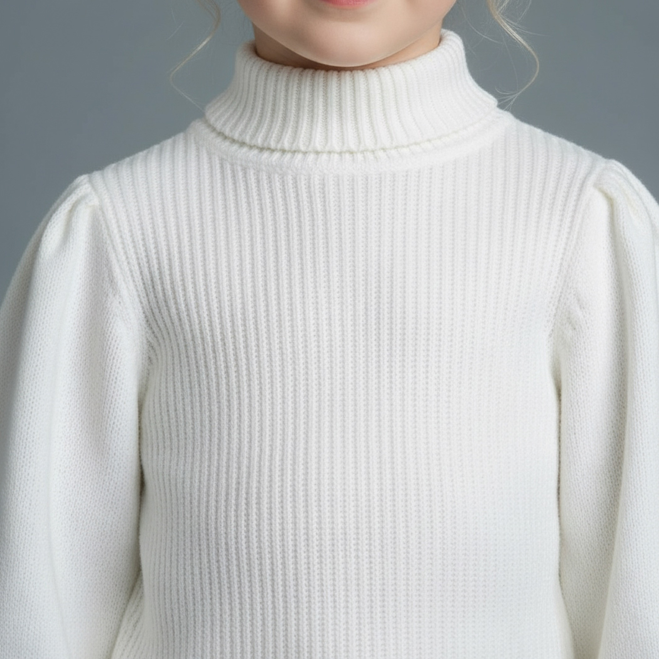 Juniors Ribbed Turtleneck Sweater with Long Sleeves-girls-clothing-winterwear-jumpersandcardigans-image-3